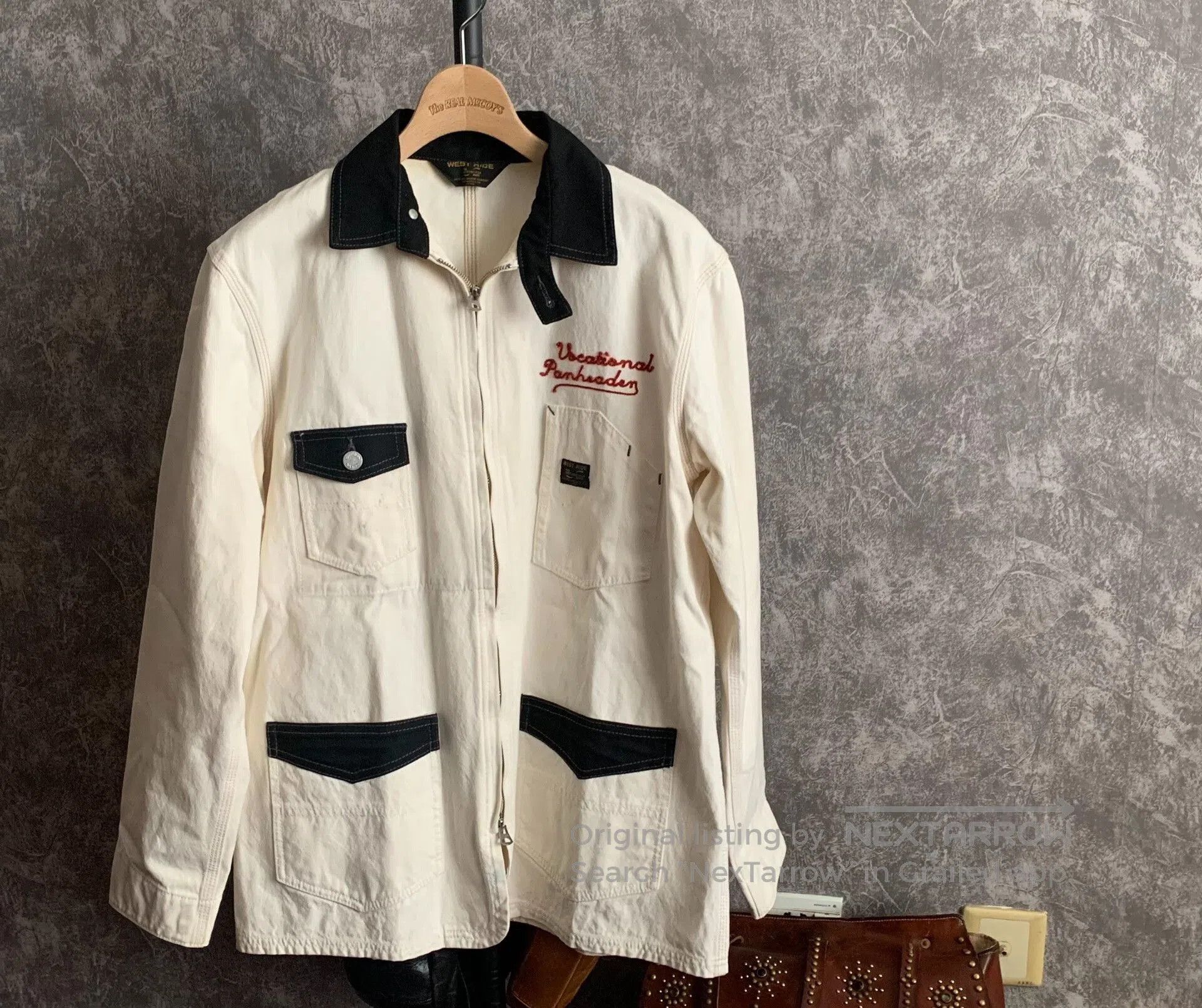 WEST RIDE westride heavy canvas motorcycle work jacket. Size US L / EU 52-54 / 3 - 2 Thumbnail