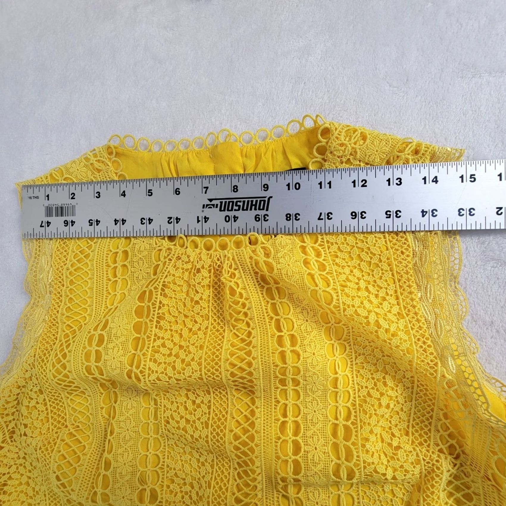 J.Crew J. Crew Blouse Size 8 Yellow Sleeveless Lace Top Round Neck Casual Lined Womens Size M / US 6-8 / IT 42-44 - 7 Thumbnail