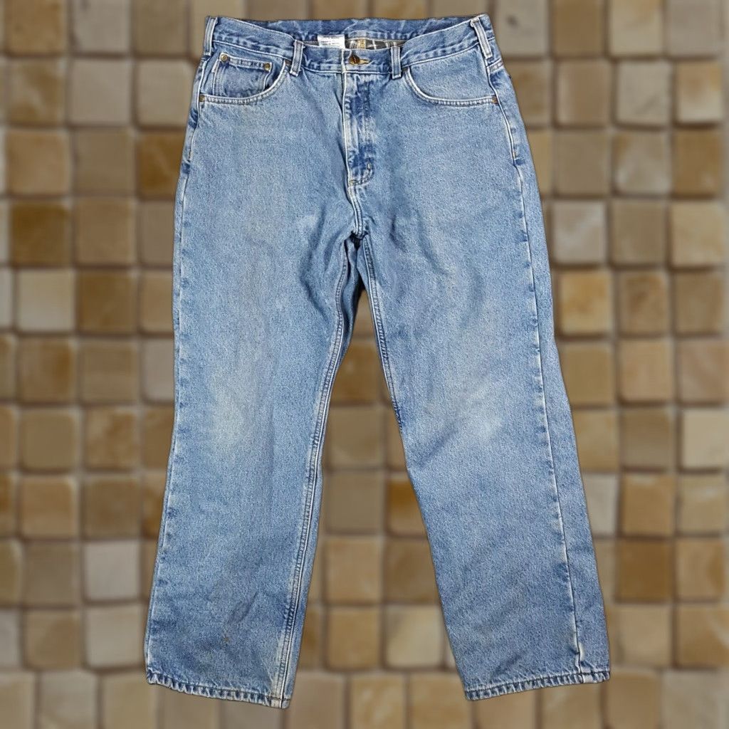 Carhartt VINTAGE Carhartt Men's Denim Work Jeans 36x30 Medium Wash Blue 90s 00s Retro Western Casual Size US 36 / EU 52 - 1 Thumbnail