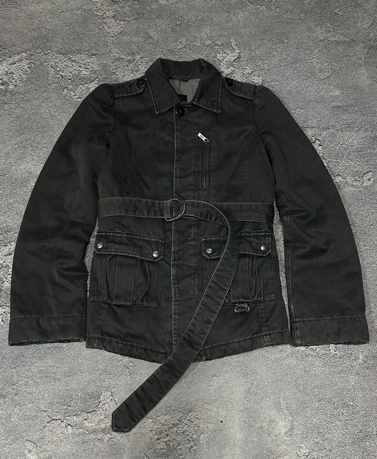 Diesel Vintage 90’s Diesel Stone Wash Military Archive Jacket M Size M / US 6-8 / IT 42-44 - 3 Thumbnail