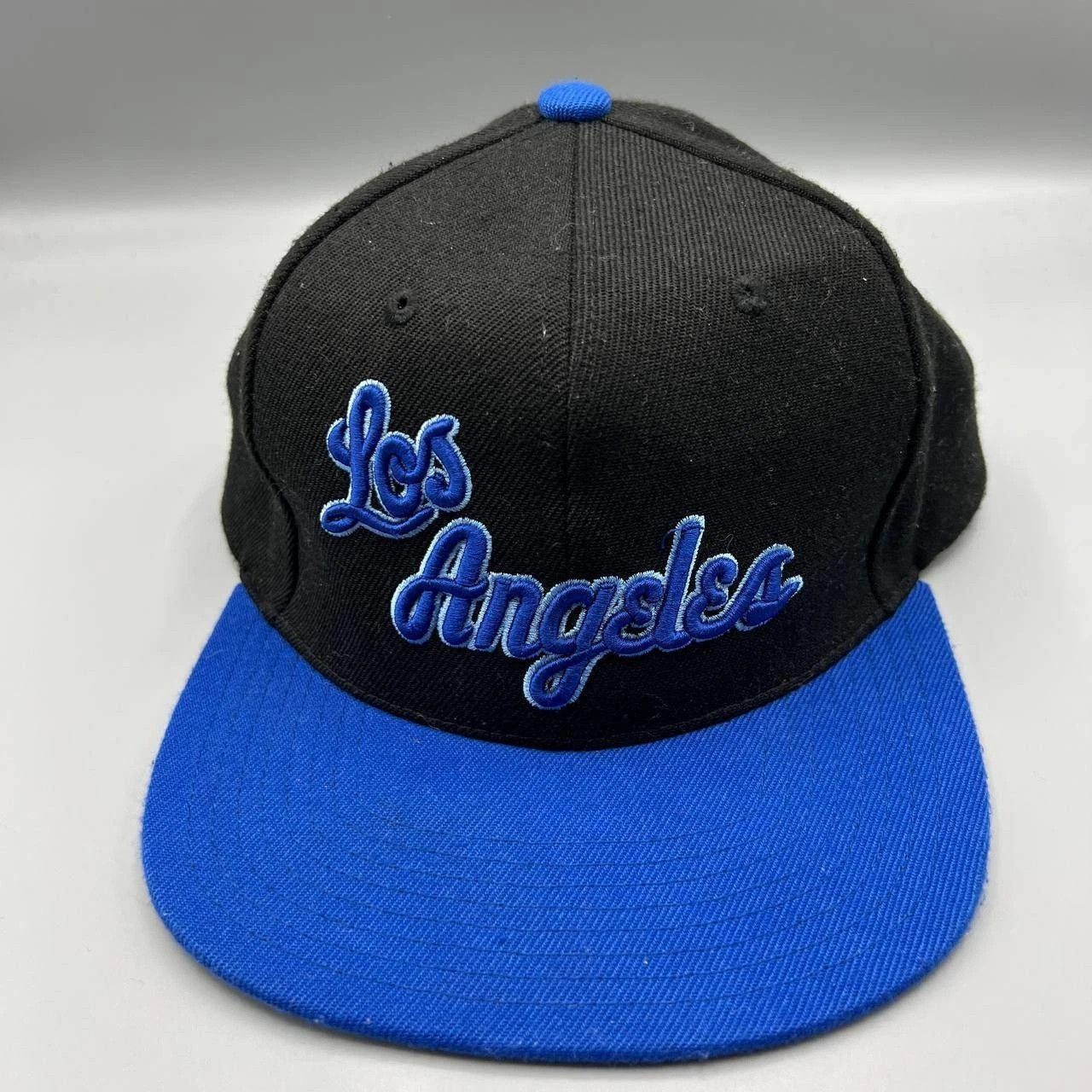 Mitchell & Ness Los Angeles Hat Men Blue Black Embroidered NBA Snap Back Cap Size ONE SIZE - 1 Thumbnail