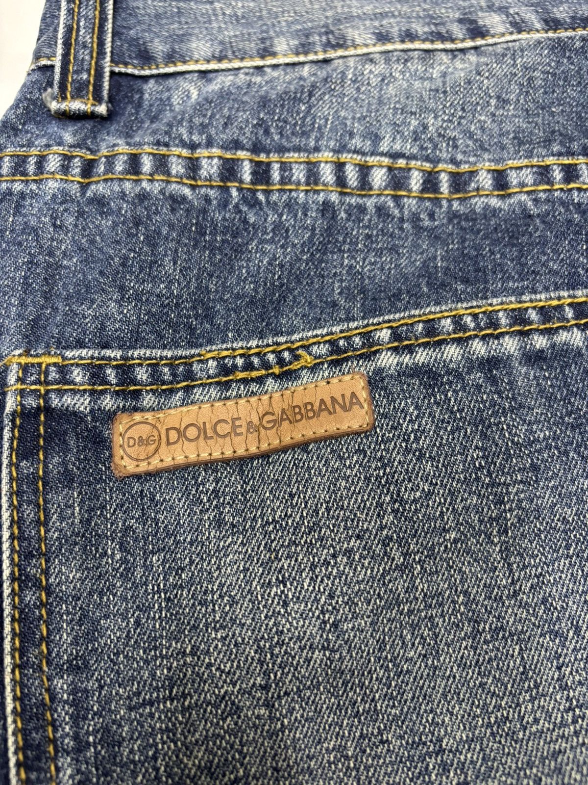 Dolce & Gabbana Dolce & Gabbana 🇮🇹 Distressed ZigZag Denim Jeans Rare Size US 36 / EU 52 - 12 Thumbnail