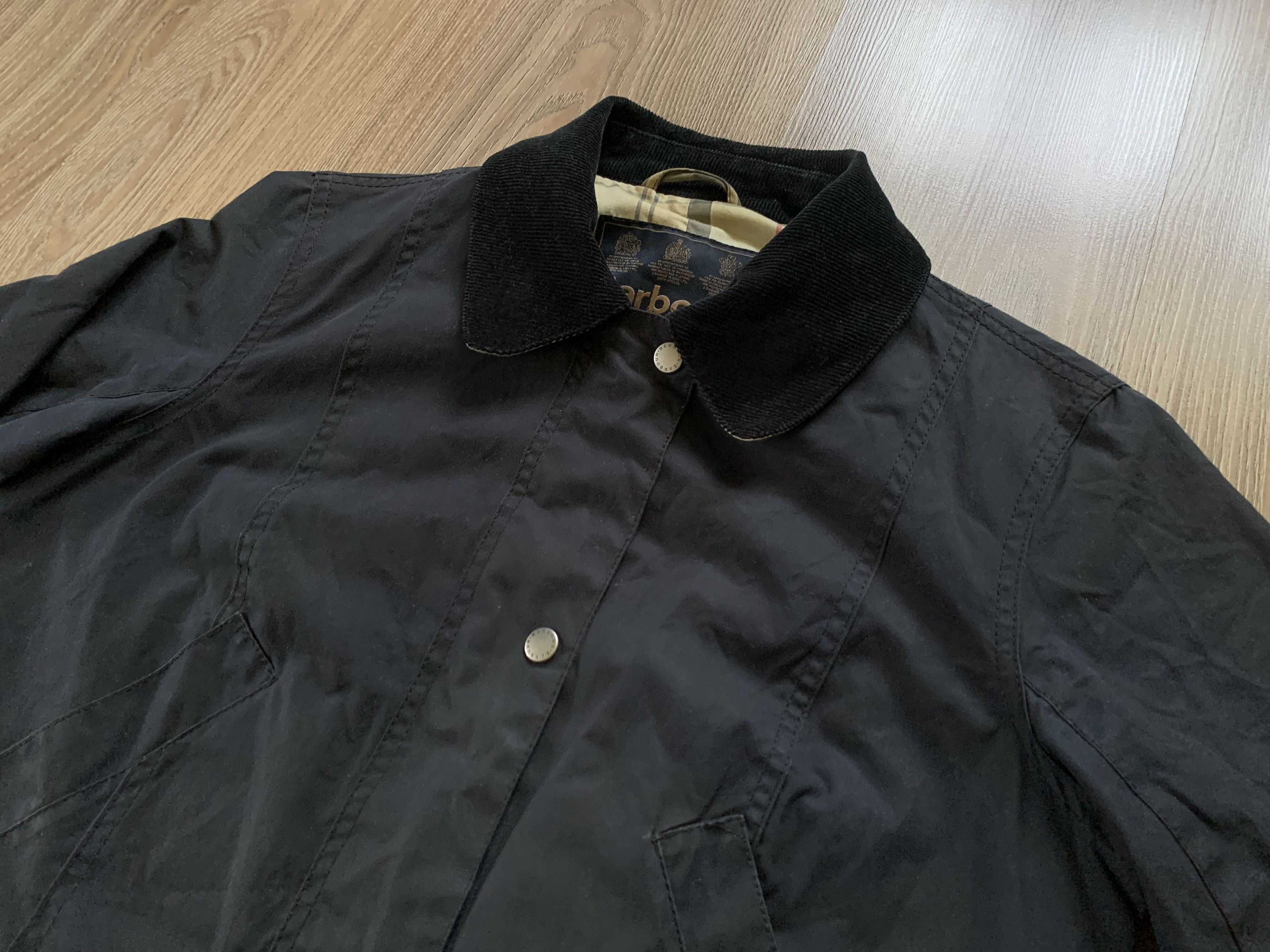 Barbour × Vintage Vintage Barbour Dress Tartan Waxed Women's Jacket Size M / US 6-8 / IT 42-44 - 5 Thumbnail