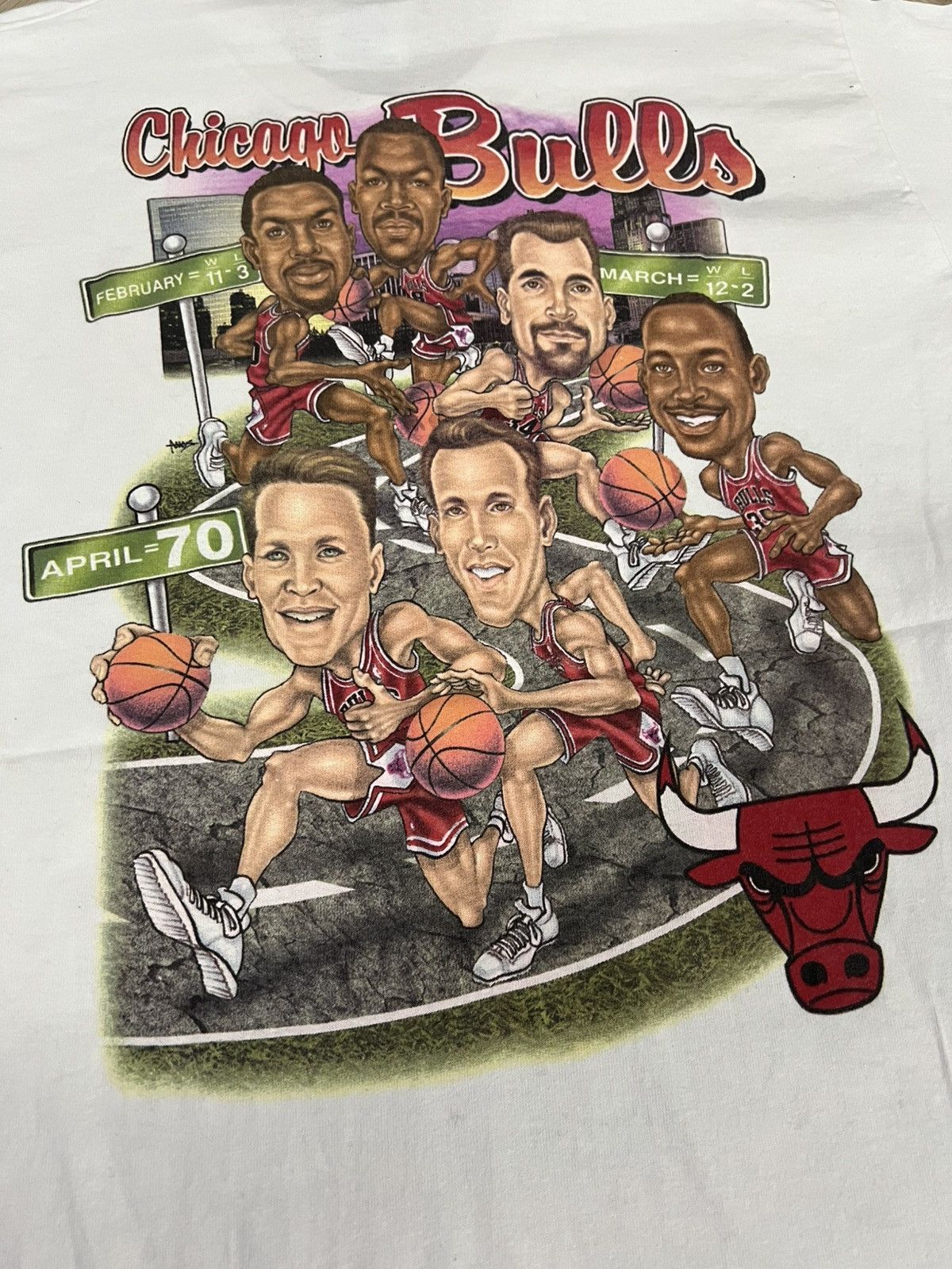 NBA × Pro Player Vintage Chicago Bulls 70 Wins 90s Shirt Size US M / EU 48-50 / 2 - 4 Thumbnail