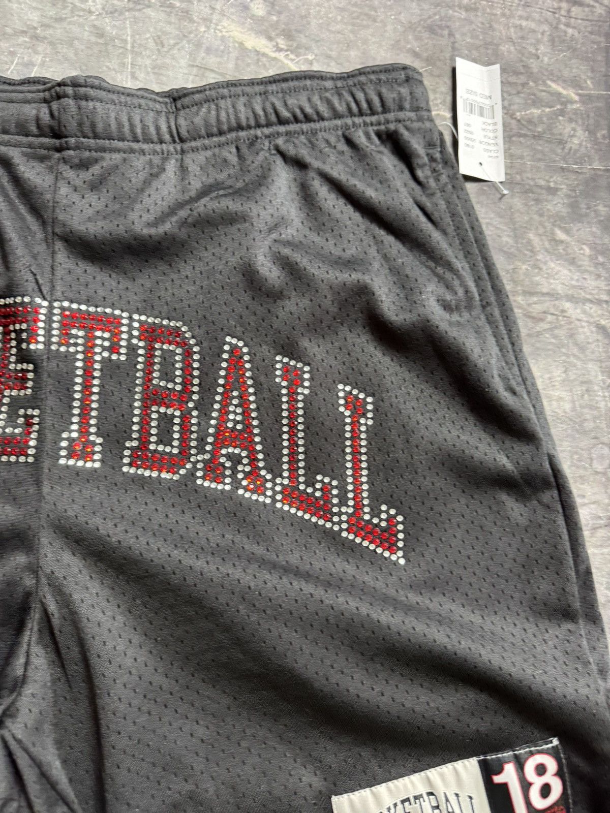 Heron Preston Basketball Skateboards Crystal Mesh Shorts in Black Size US 32 / EU 48 - 4 Thumbnail