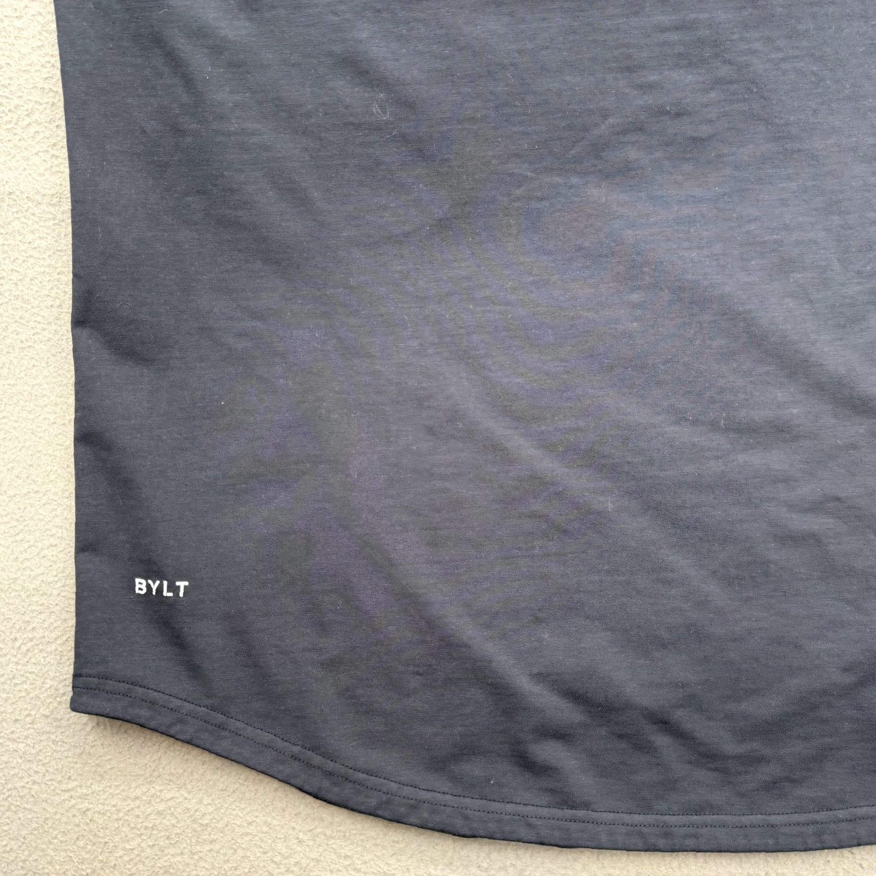 Asics BYLT Shirt Mens 2XL Blue Drop-Cut Long Sleeve LUX Curved Hem Premium Basics Shirt Mens 2XL Blue Long Sleeve Crew Neck Logo Hem Size US XXL / EU 58 / 5 - 5 Thumbnail