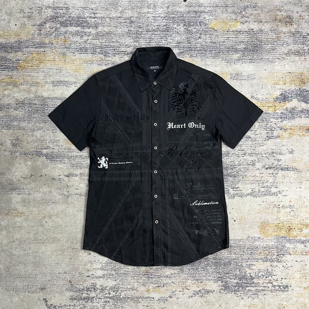 In the attic poem button shirt vkei style