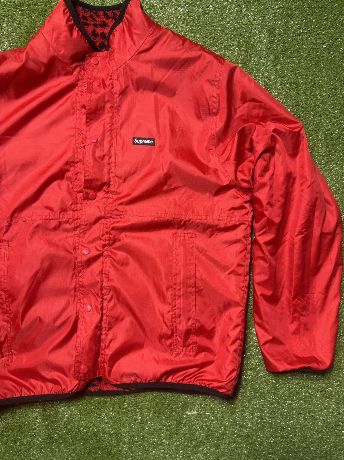 Supreme 2017 Supreme Leopard Fleece Reversible Jacket Size US M / EU 48-50 / 2 - 6 Thumbnail