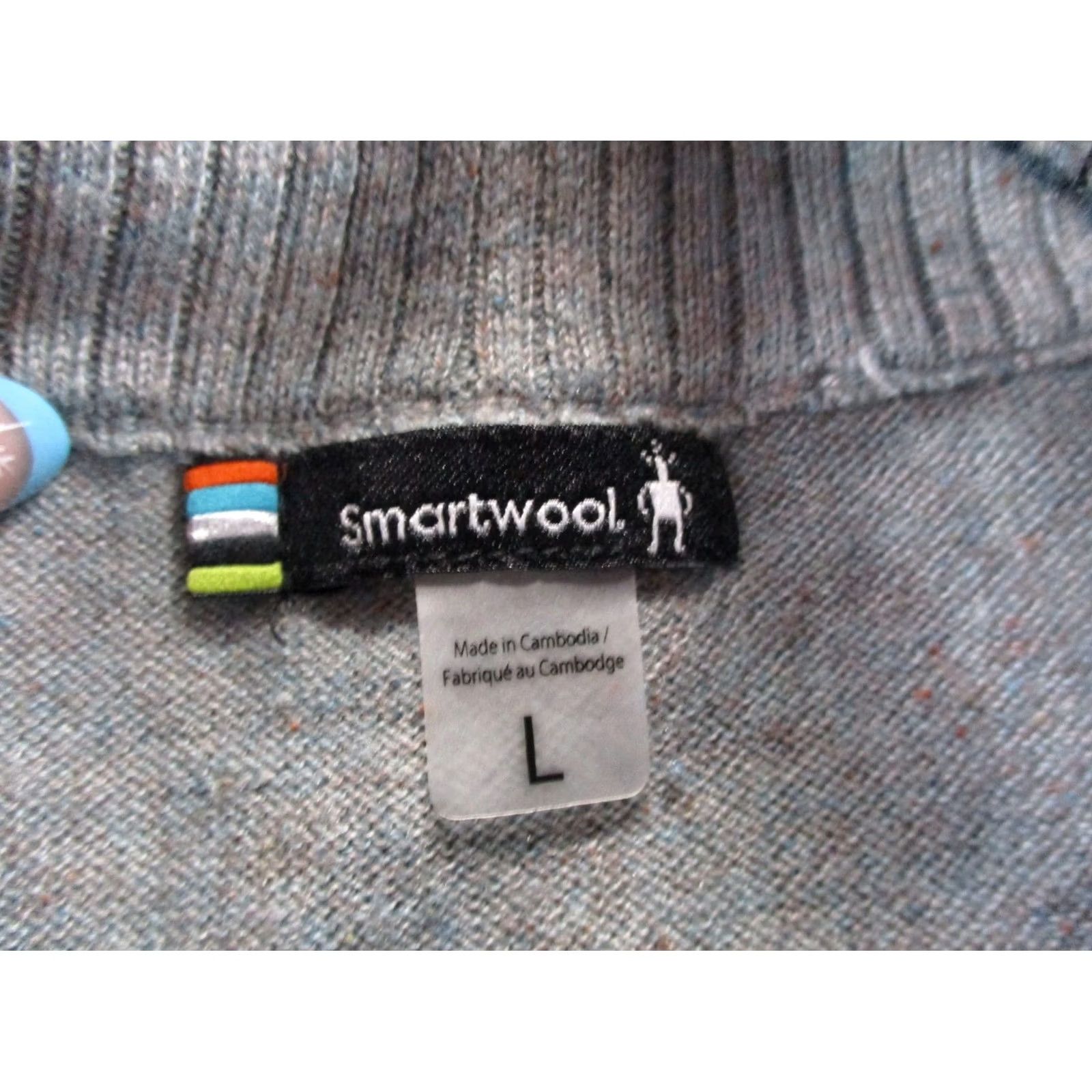 Smartwool SmartWool Jacket Mens L Wool Blend Quilted Windbreaker 1/4 Zip Thermal Lightweight Outdoor Gear Mens Size US L / EU 52-54 / 3 - 6 Thumbnail
