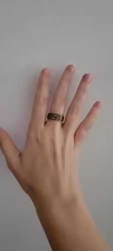Jewelry "All-Seeing Eyes" Gothic Band Ring (Size 6-13) Size ONE SIZE - 2 Thumbnail