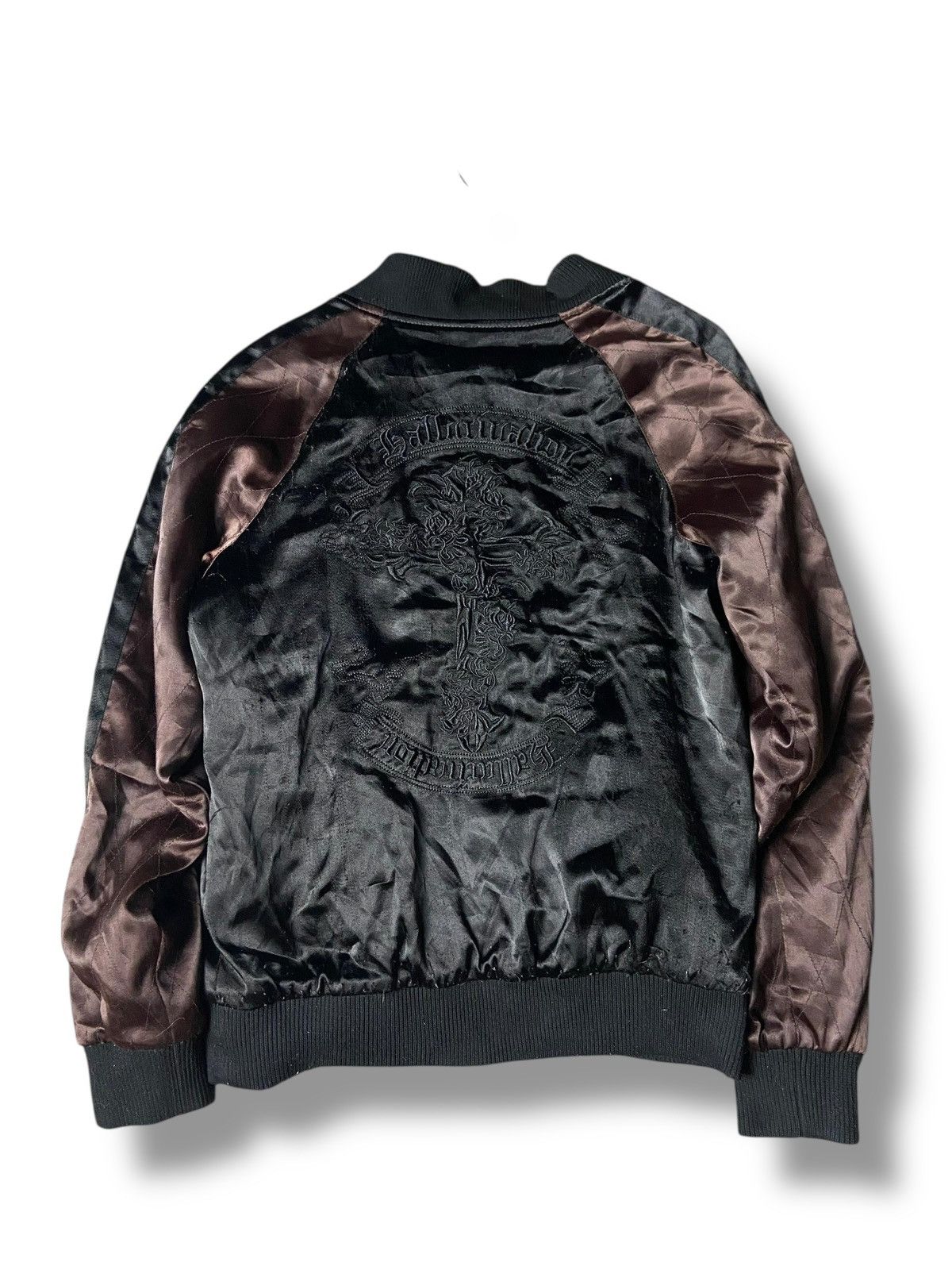 Japanese Brand MIDAS Brand Embroidered Cross Sukajan Jacket (158) Size US XXS / EU 40 - 6 Thumbnail