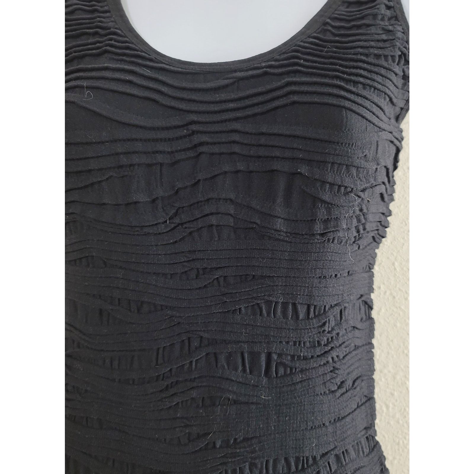 Other Two Hearts Black Ruched Sleeveless Mini Dress M / L Size M / US 6-8 / IT 42-44 - 2 Thumbnail