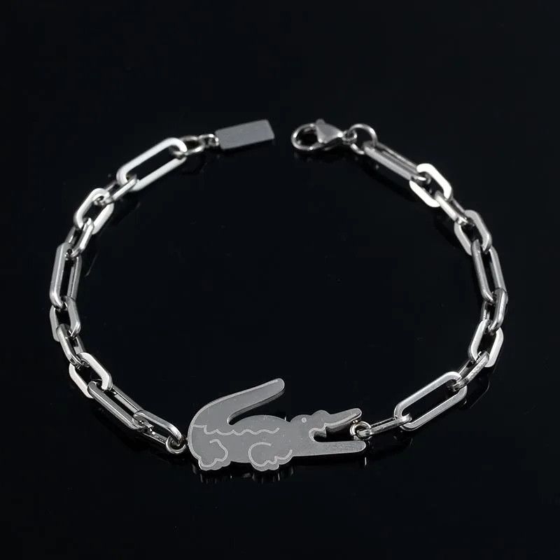 Jewelry Punk crocodile rectangle pendant bracelet Size ONE SIZE - 1 Thumbnail