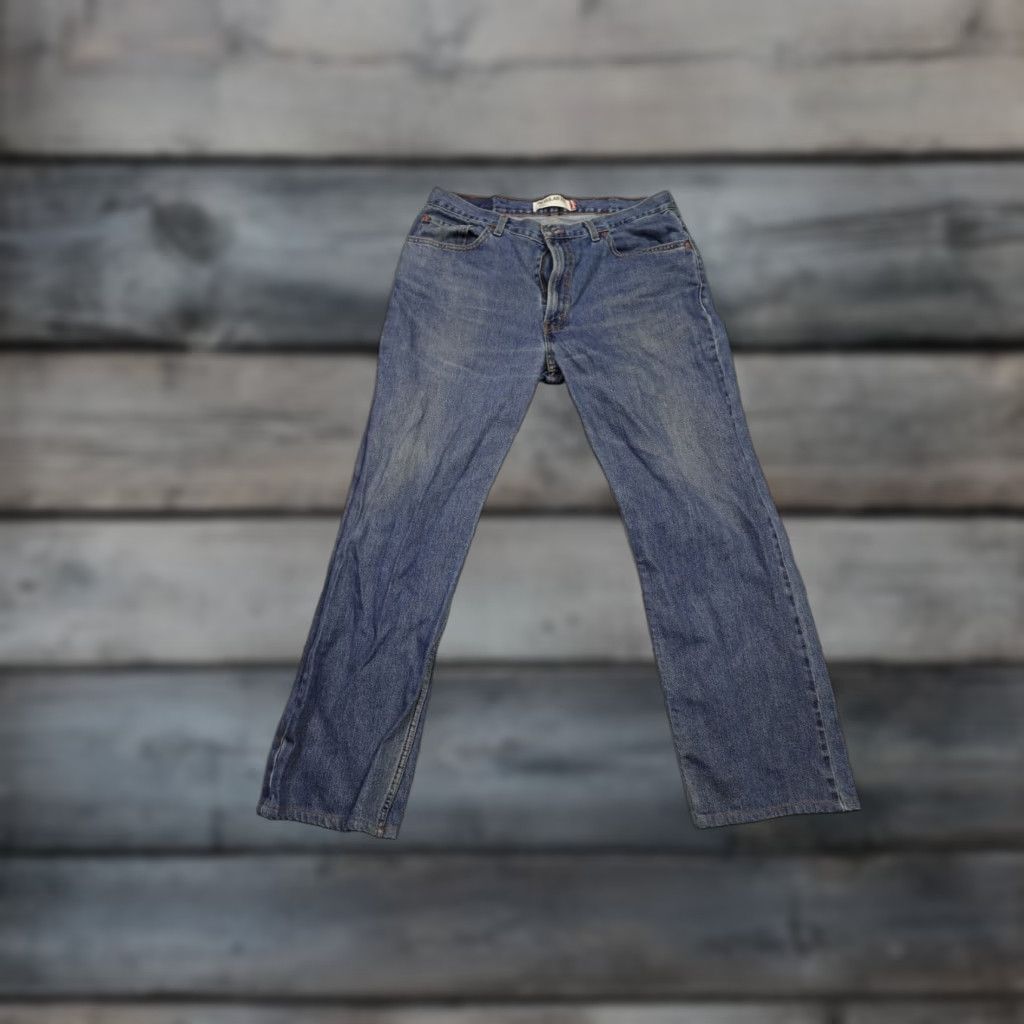 Levi's Levi's 505 Jeans Mens 38x32 Blue Regular Fit Western Cowboy Rancher Light Wash Jeans Size US 38 / EU 54 - 1 Thumbnail