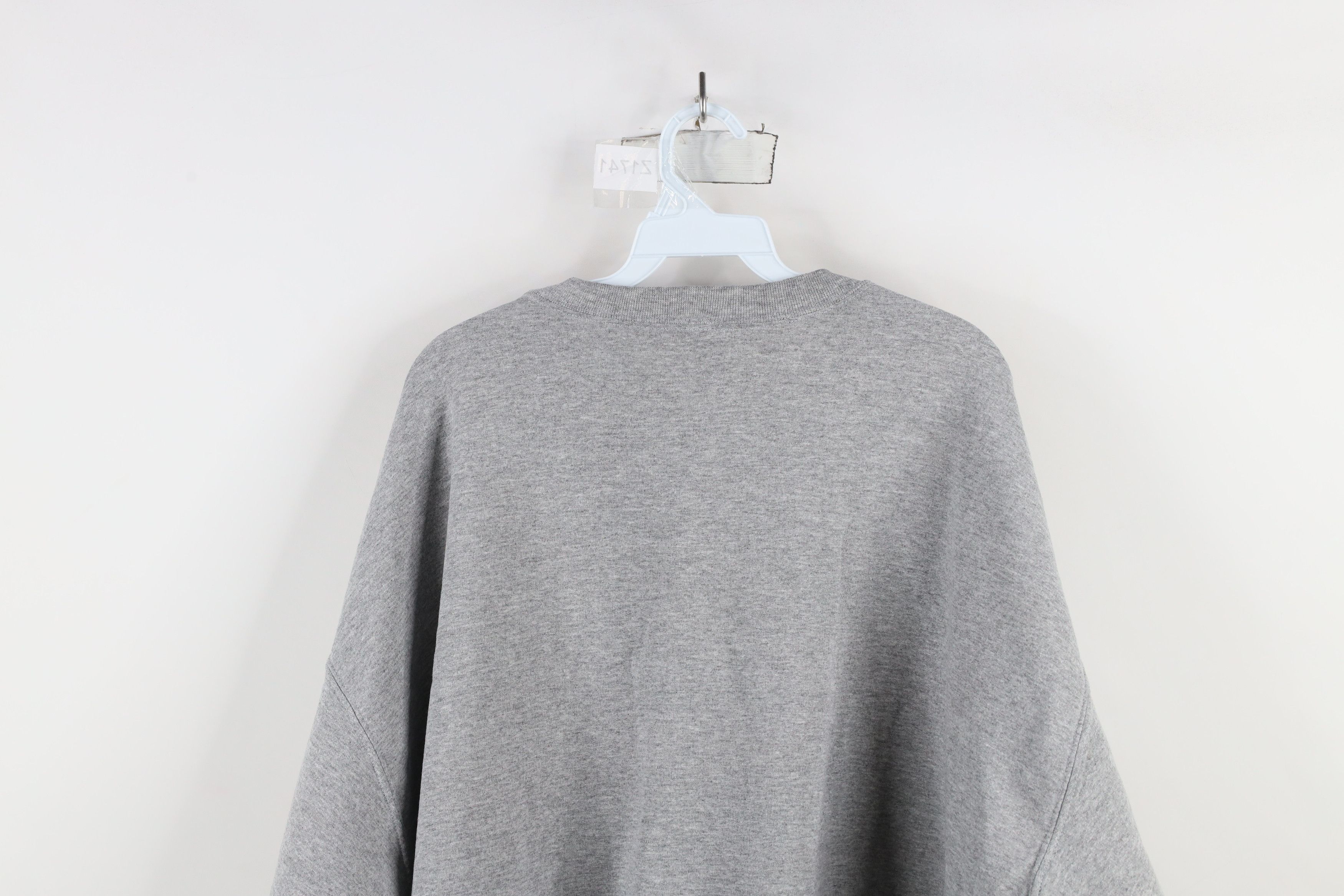 Vintage Vintage 90s Y2K Streetwear Crewneck Sweatshirt Heather Gray Size US XXL / EU 58 / 5 - 11 Thumbnail