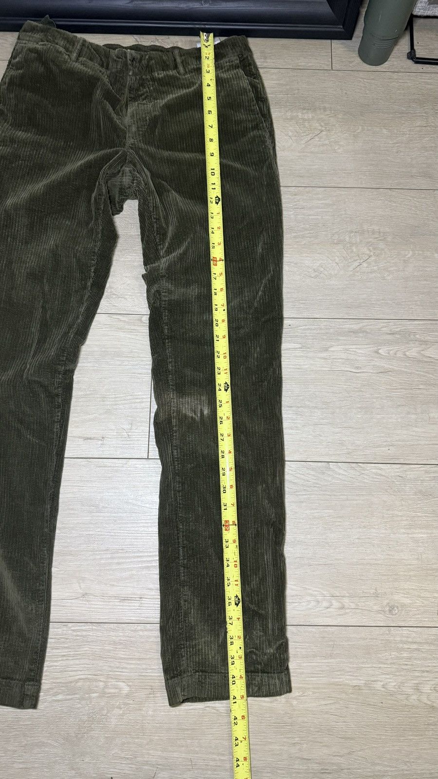 Other Y2K 2000s Hunter Green Corduroy 34 x 30 Slim Straight Pants Size US 34 / EU 50 - 7 Thumbnail
