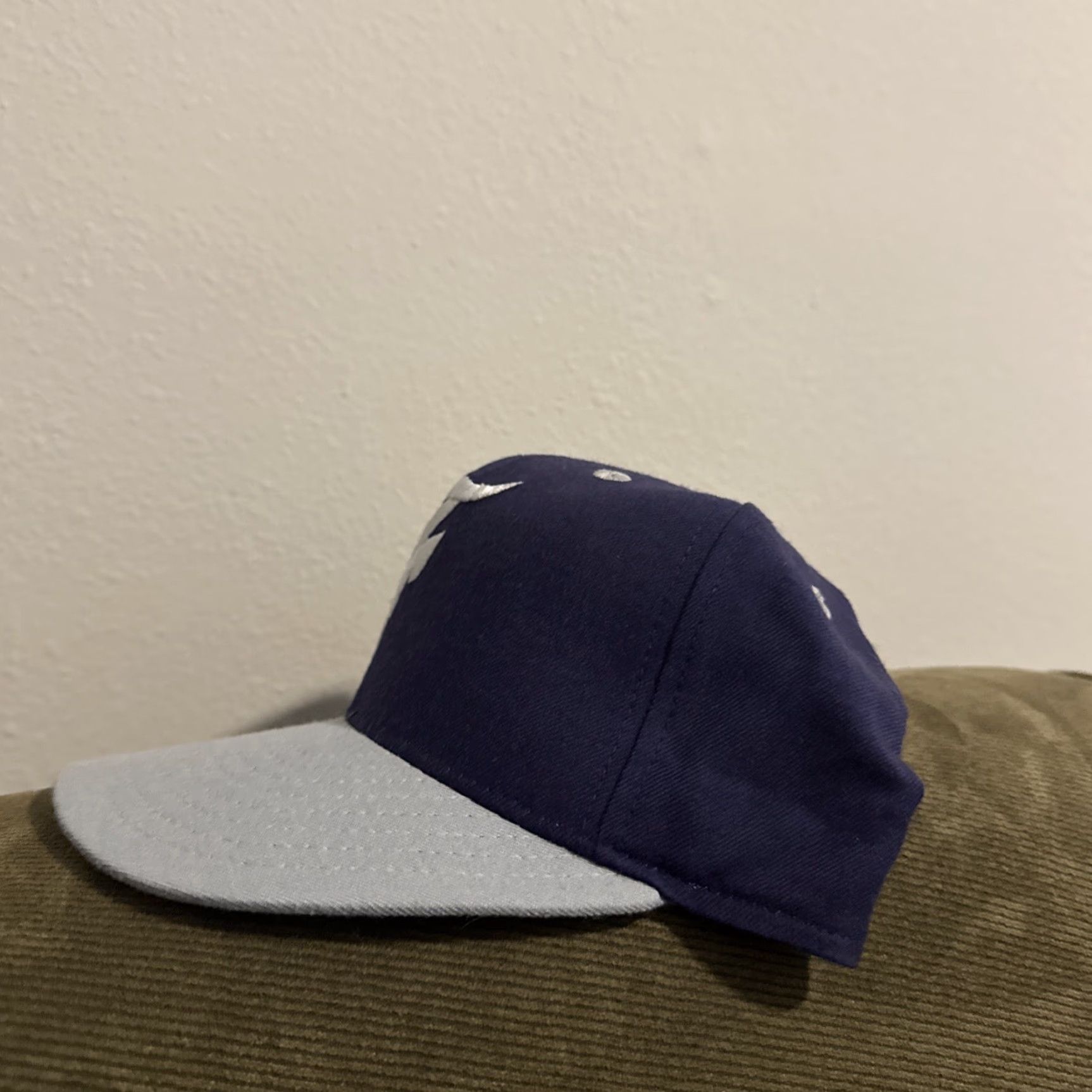 New Era Vtg 90s Fletcher High School Senators New Era Pro Model Size 7 1/2 Baseball Hat Purple Mens Cap Size ONE SIZE - 4 Thumbnail