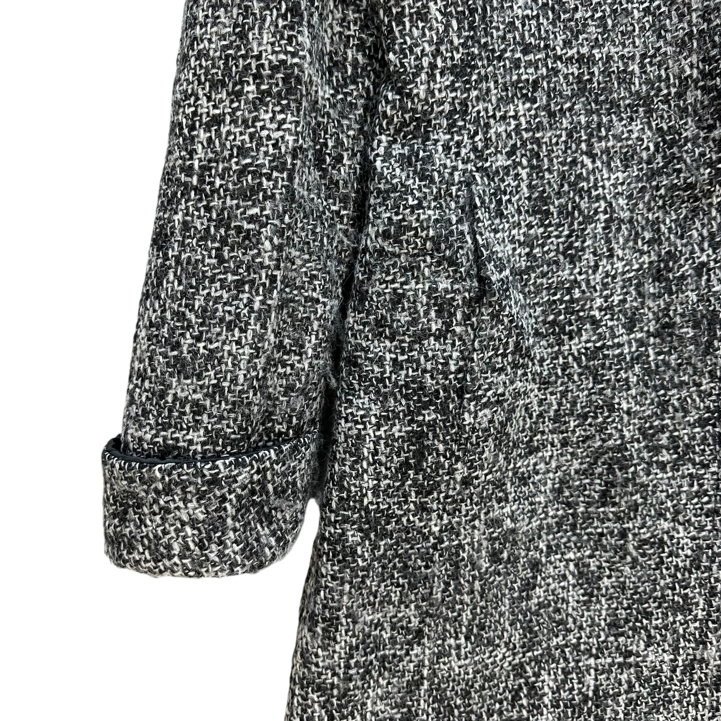 MAX&Co. MAX & CO active Tweed Long Coat Jacket #A53-1222 Size XS / US 0-2 / IT 36-38 - 4 Thumbnail