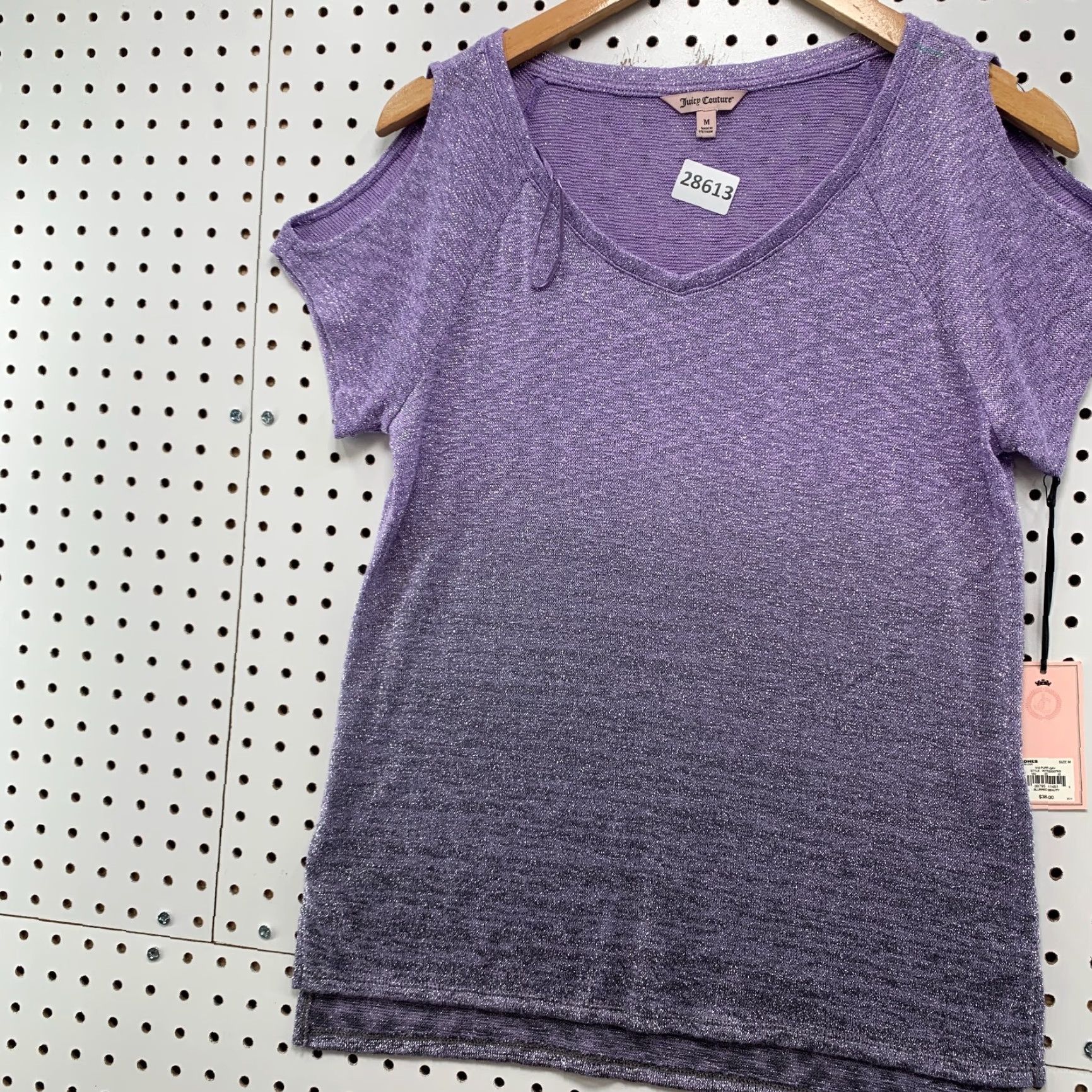 Juicy Couture VINTAGE Juicy Couture T-Shirt Womens Medium V-Neck Purple Gradient Short Sleeve Basic NWT Womens Size M / US 6-8 / IT 42-44 - 3 Thumbnail