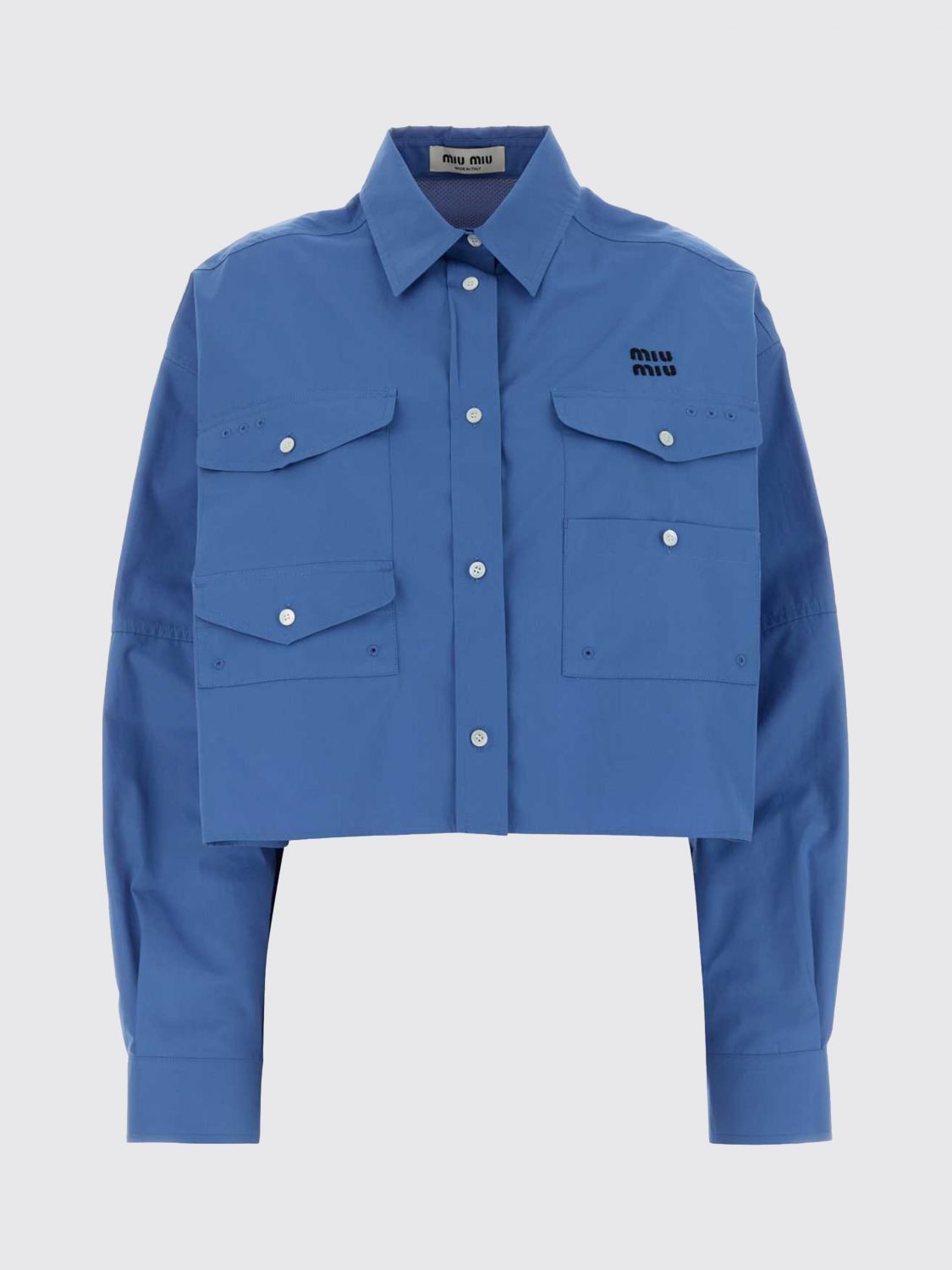 Miu Miu Miu Miu Shirt Woman Sky Blue Size S / US 4 / IT 40 - 1 Preview