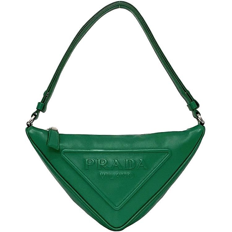 Prada PRADA Shoulder Bag Green Leather Size ONE SIZE - 1 Thumbnail