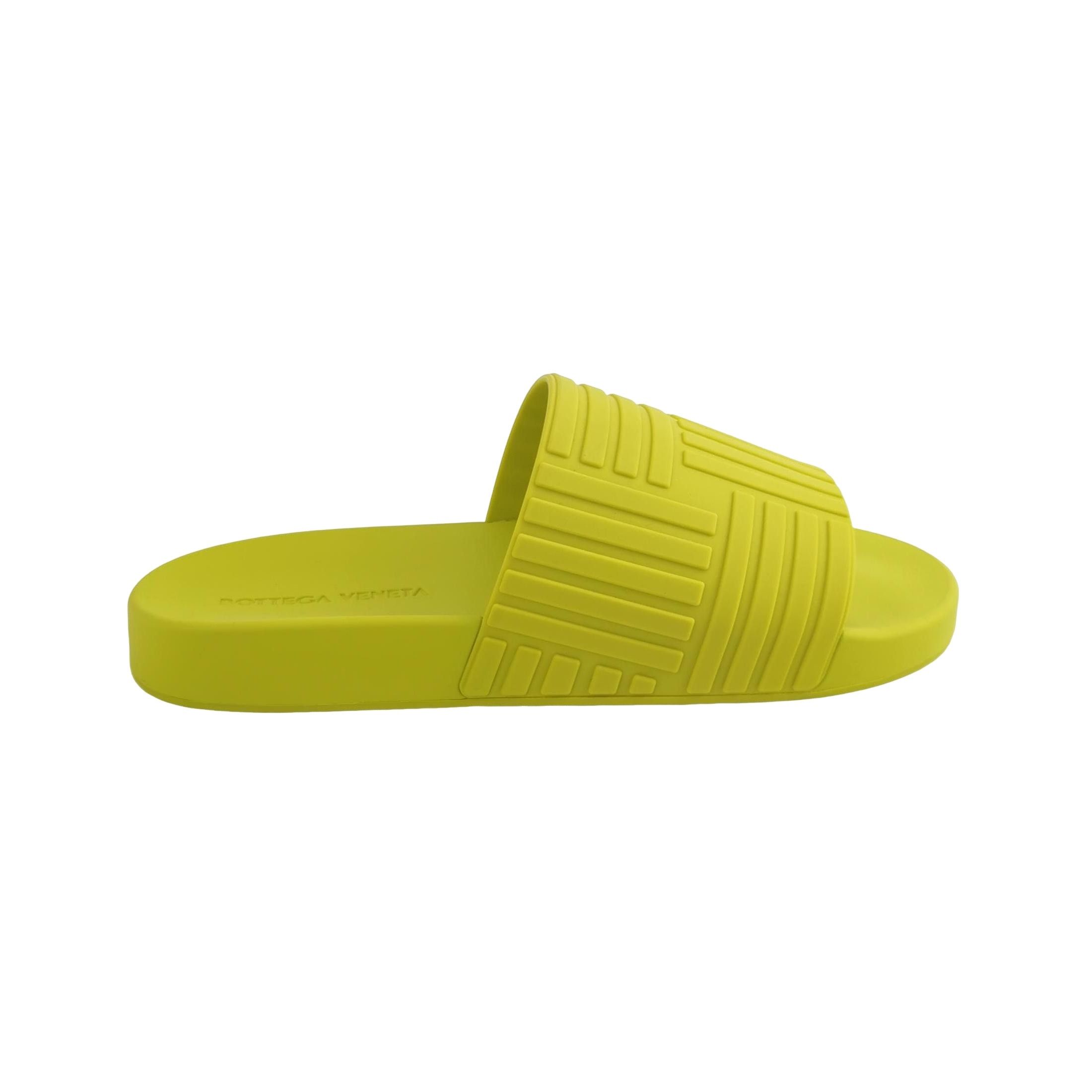 Bottega Veneta Bottega Veneta Lime Intrecciato Sliders EU 43 Size US 10 / EU 43 - 1 Thumbnail