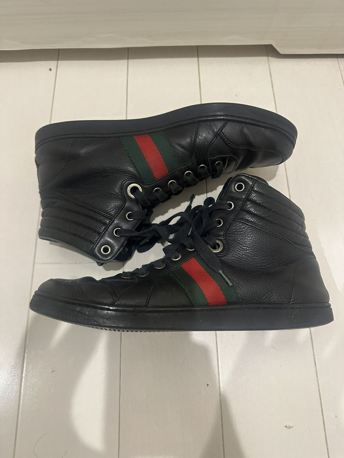 Gucci Gucci Ace "Web" Sherry Line Sneakers Size US 8.5 / EU 41-42 - 2 Thumbnail