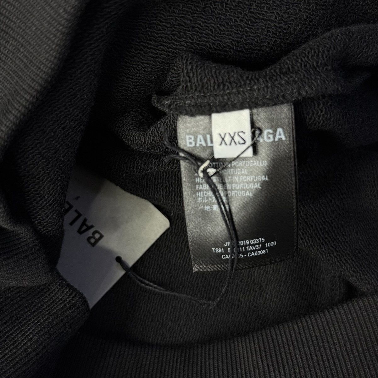 Balenciaga Balenciaga Black Back Logo Hoodie Size US M / EU 48-50 / 2 - 4 Thumbnail
