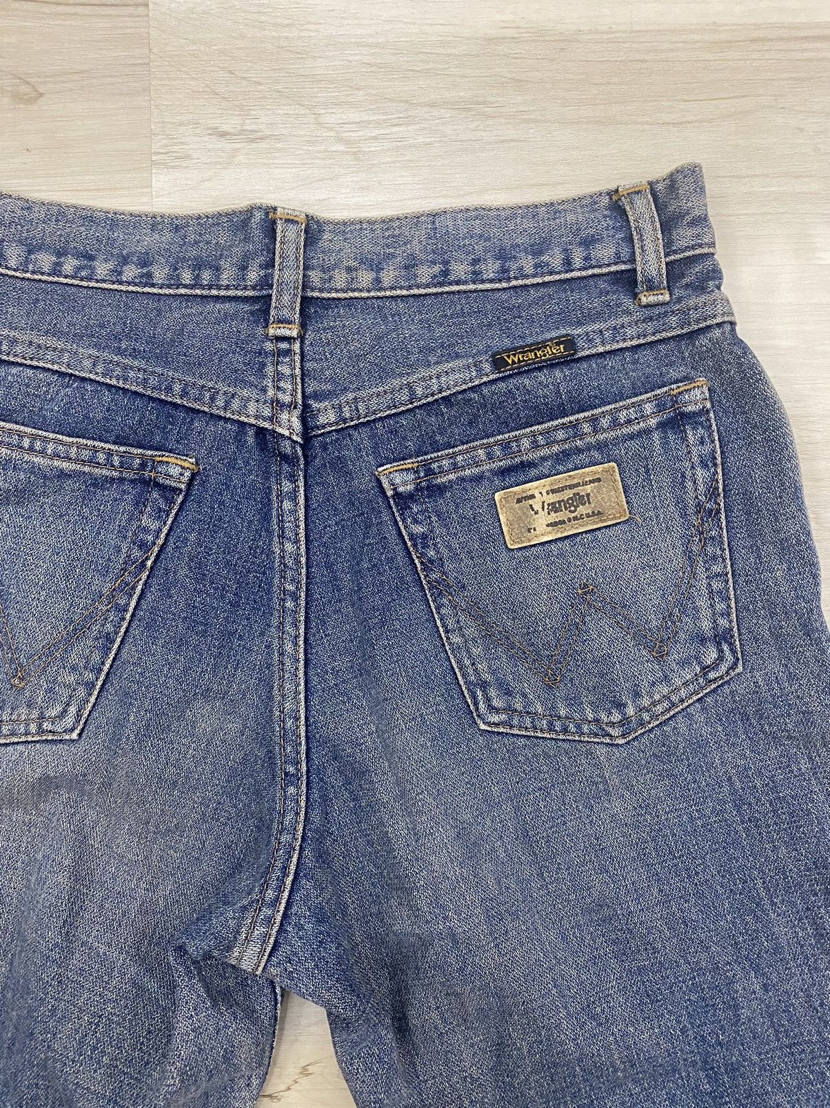 If Six Was Nine × Vintage × Wrangler Wrangler Flared Distressed Jeans Size US 29 - 6 Thumbnail