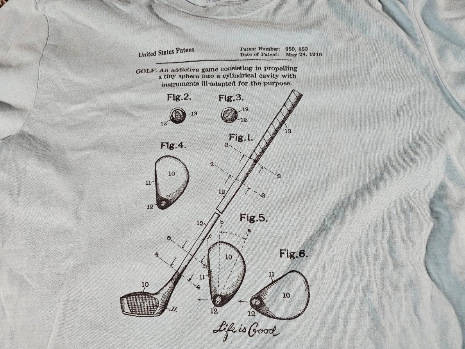 Life is Good Life Is Good L Golf Tshirt Do What You Love Love What You Do Size US L / EU 52-54 / 3 - 2 Thumbnail