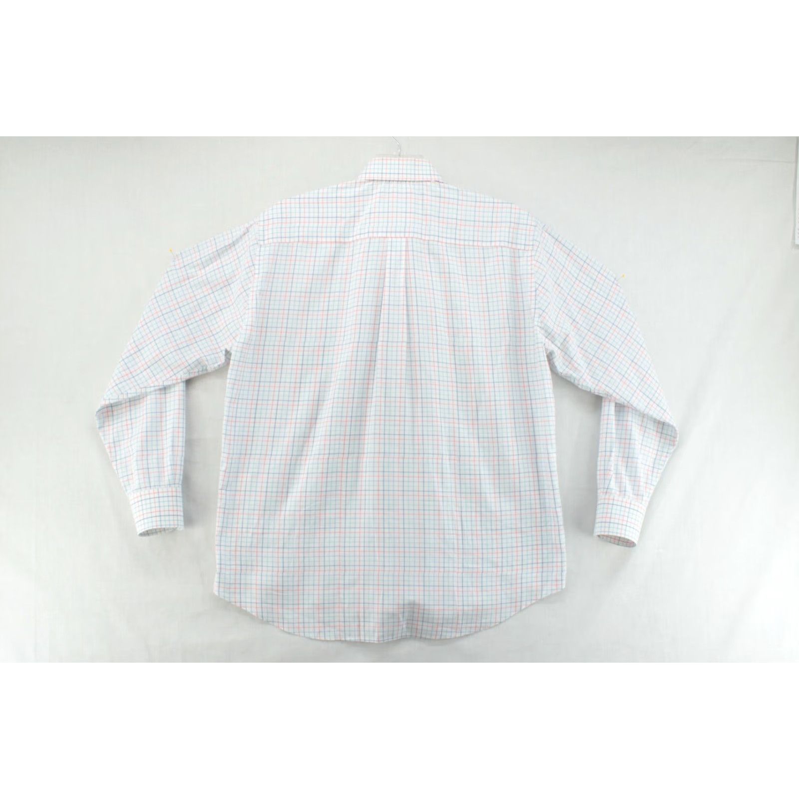 Peter Millar Peter Millar Shirt Men's XL White Blue Red Plaid Stretch Crown Ease Emory Sport Size US XL / EU 56 / 4 - 5 Thumbnail
