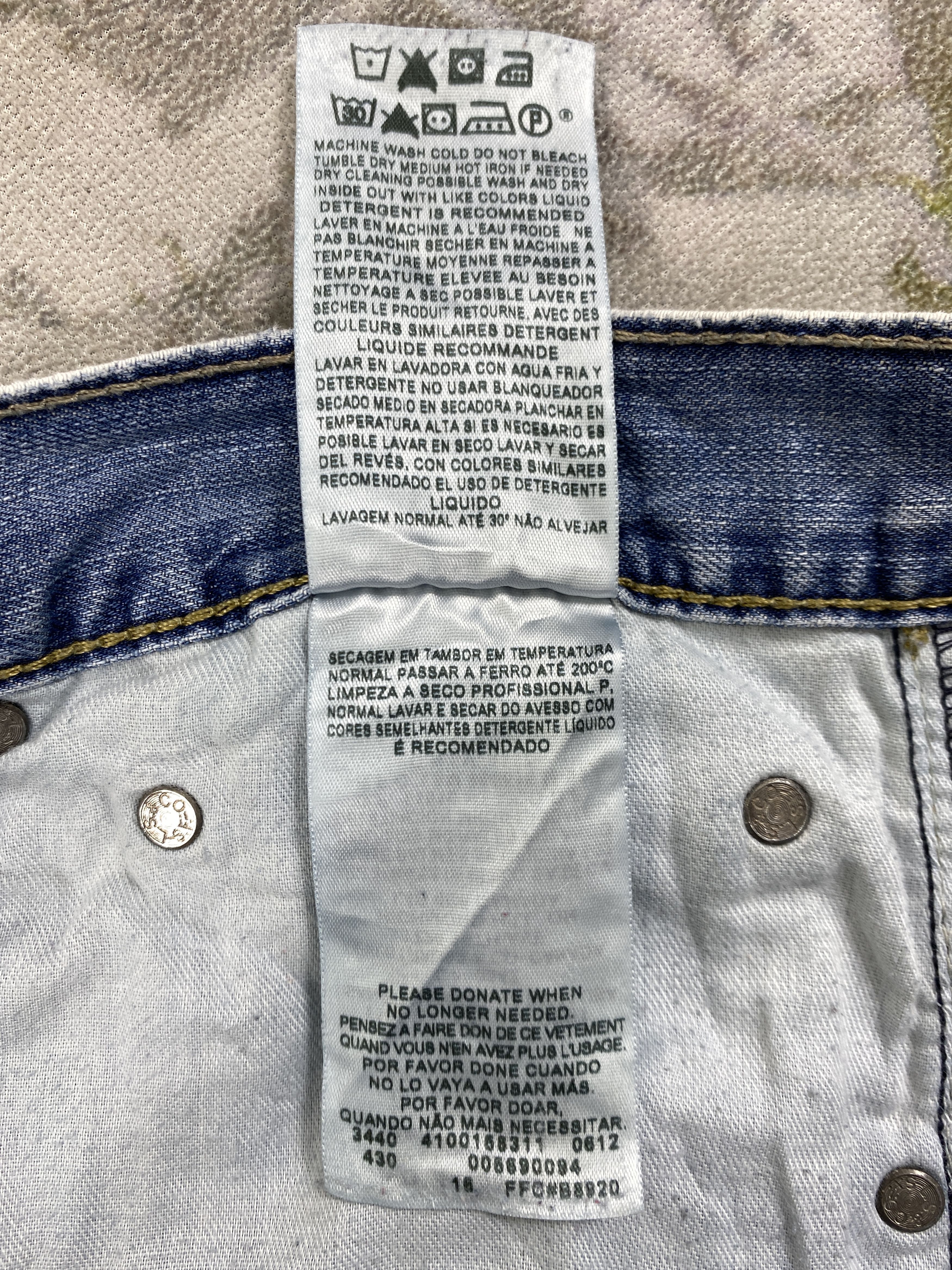 Japanese Brand Vintage Levi's 569 Denim 38 x 31.5 -JN376 Size US 38 / EU 54 - 10 Thumbnail