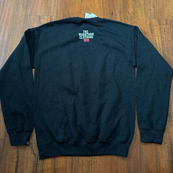 Designer NWT THE MARATHON CLOTHING NIPSEY HUSSLE BLACK CREWNECK SZ SM Size US S / EU 44-46 / 1 - 7 Thumbnail