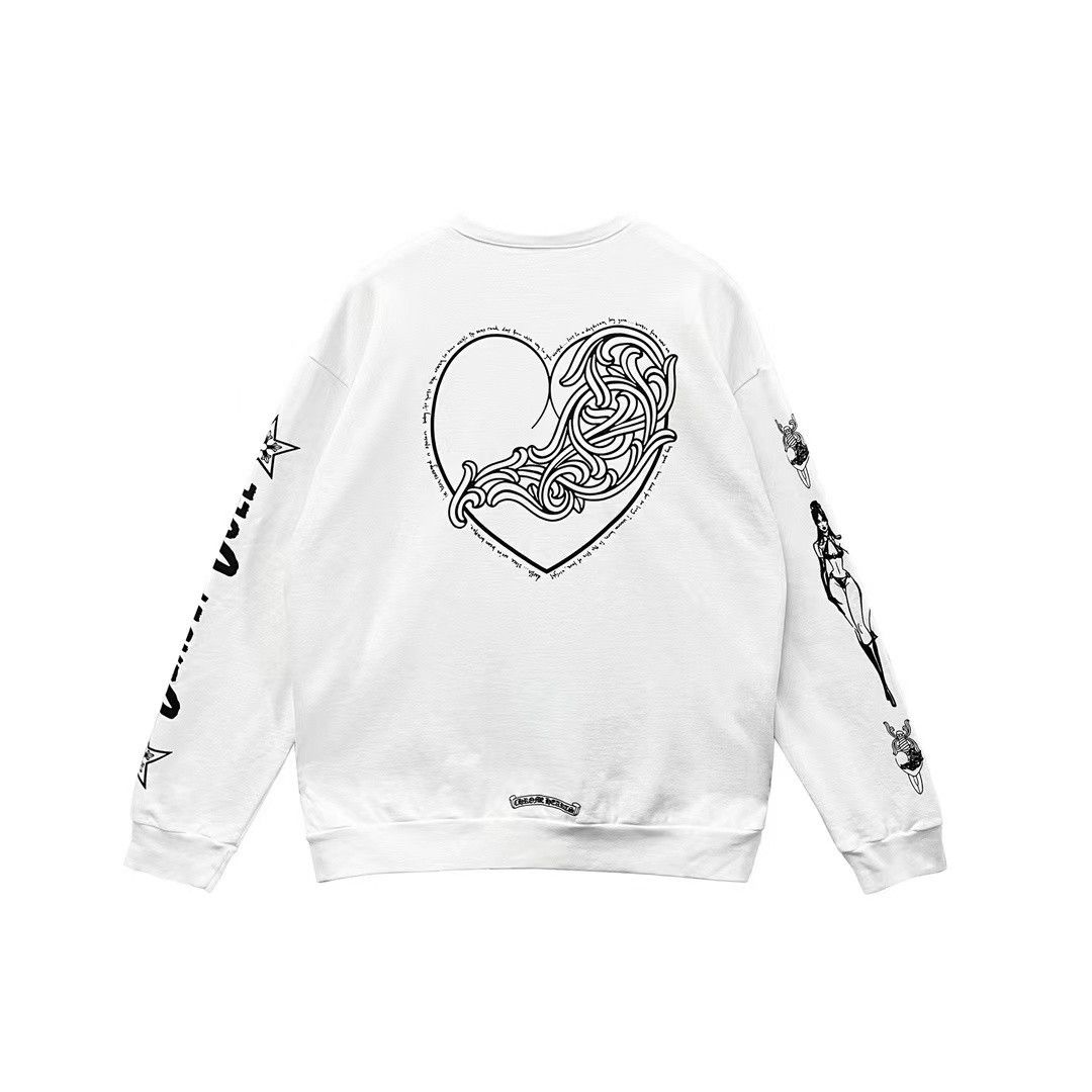 Chrome Hearts Chorme Hearts Deadly Doll Vine Hearts Sweatshirt Size US XL / EU 56 / 4 - 2 Thumbnail