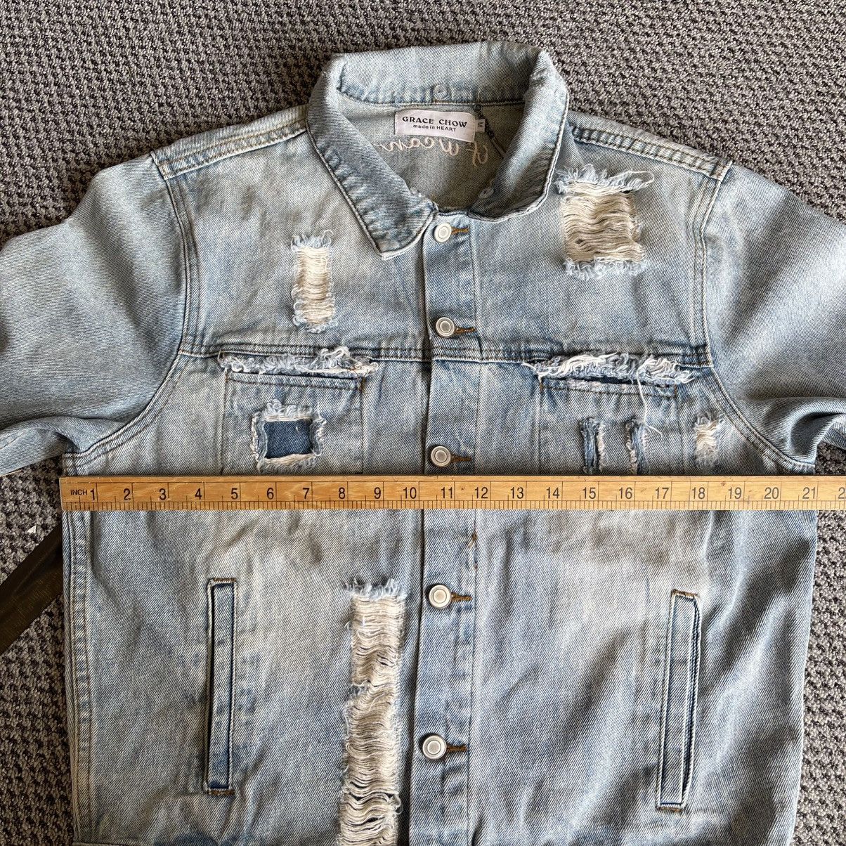Japanese Brand Vintage Japanese Bondage Style Distressed Denim Jacket Size US M / EU 48-50 / 2 - 7 Thumbnail