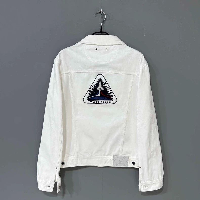 Louis Vuitton Custom Denim Jacket with Astronaut Patches -2505 Size XL / US 12-14 / IT 48-50 - 3 Thumbnail