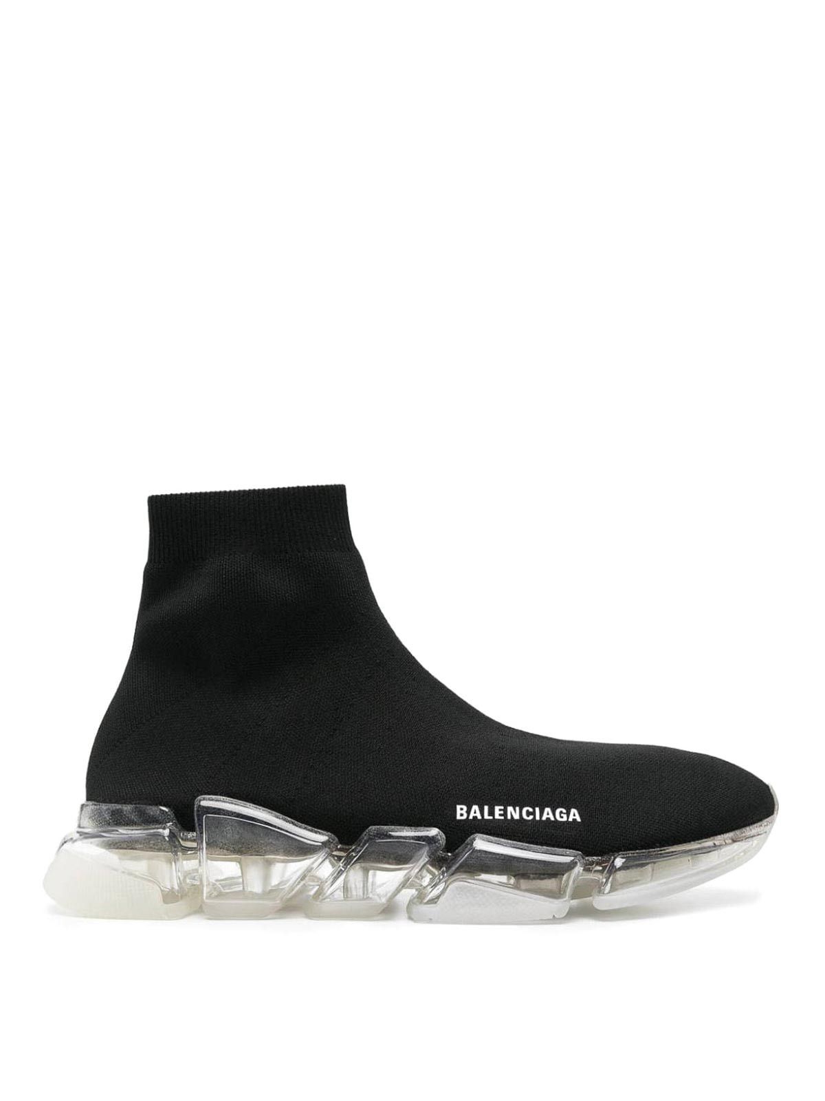 o1w1db10126 Speed 2.0 Full Clear Sole Knit Sneakers