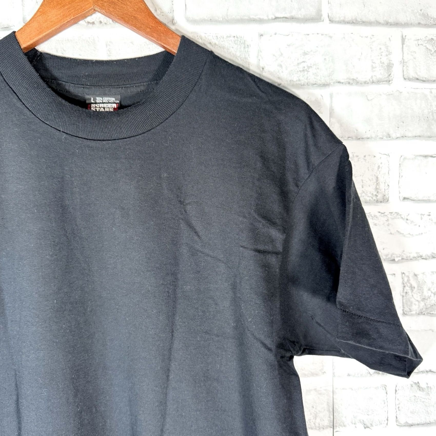 Vintage VINTAGE Screen Stars Best Tee Mens L Black Stitch USA Single Stitch Chubascos Graphic T-Shirt Size US L / EU 52-54 / 3 - 3 Thumbnail