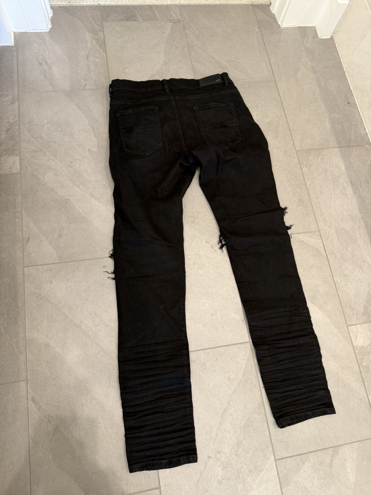 Amiri Amiri Jean Mx1 Patchwork Distressed Denim Jeans Size US 34 / EU 50 - 6 Thumbnail