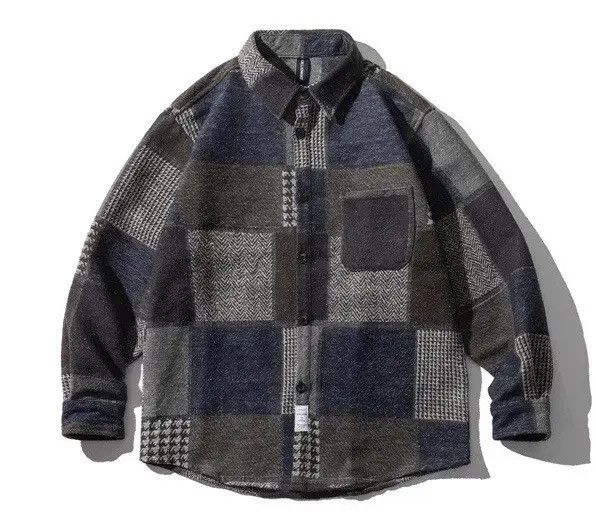 VIBE Retro fashion patchwork pattern button up shirt Size US M / EU 48-50 / 2 - 4 Thumbnail