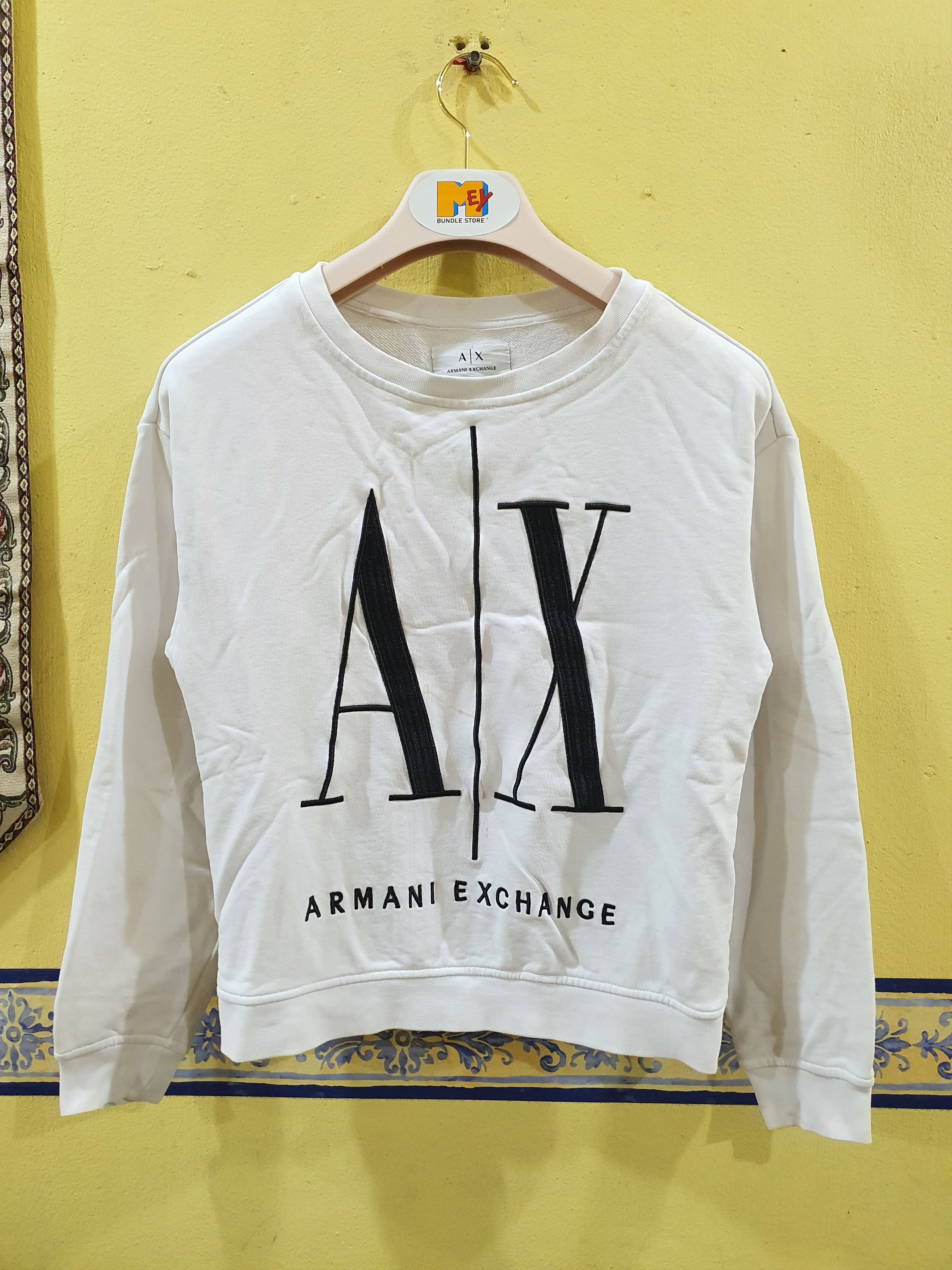Armani Exchange Armani Exchange crewneck sweater prominent "A|X" logo Size XS / US 0-2 / IT 36-38 - 1 Thumbnail