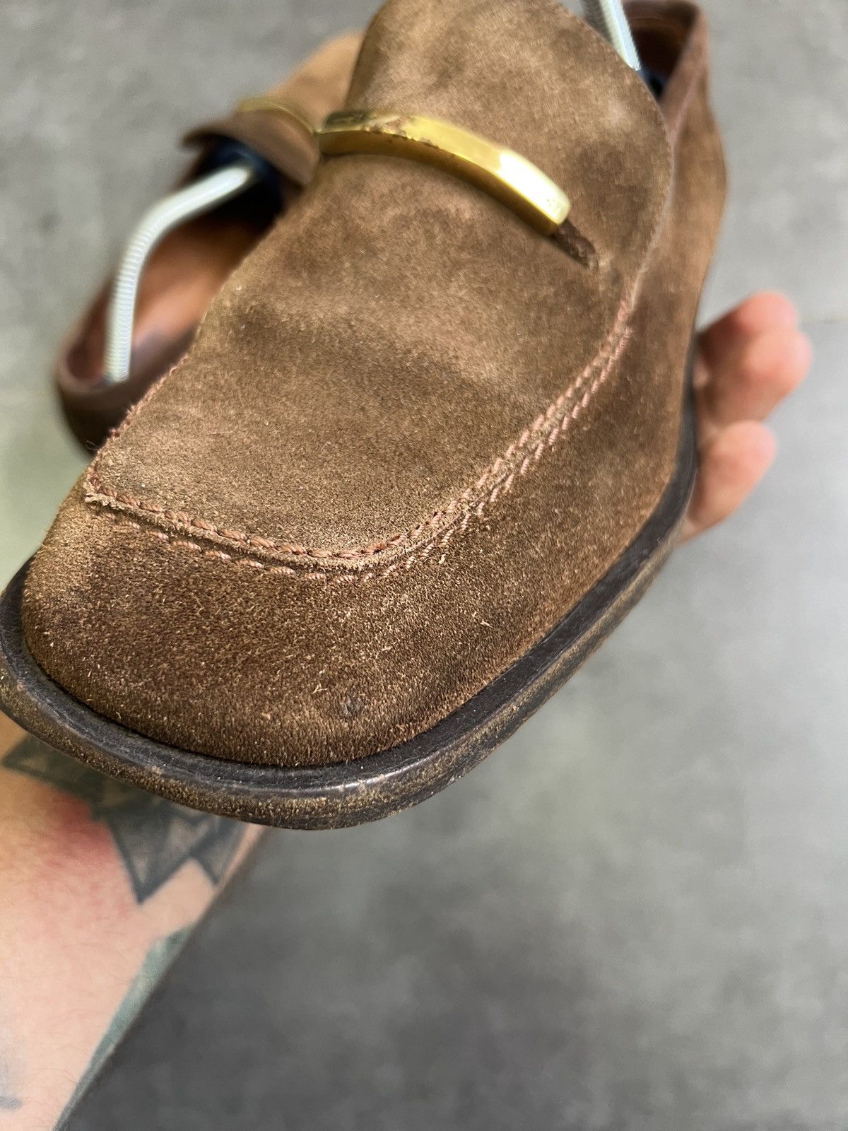Gucci Gucci suede leather loafers Tom Ford era Size US 10.5 / EU 43-44 - 22 Thumbnail