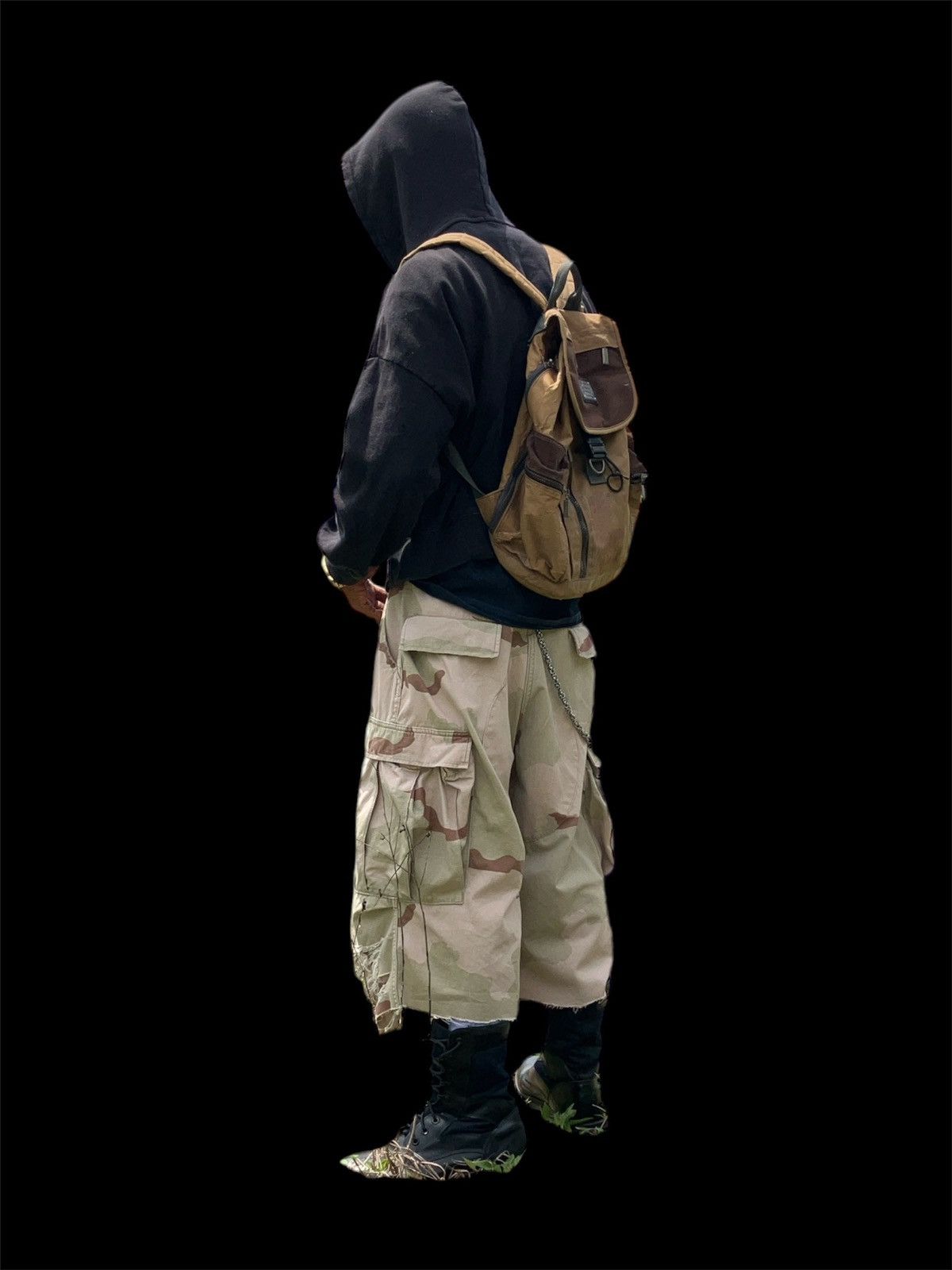 Designer custom shorts Vintage desert camouflage military pants 1990’ Size US 34 / EU 50 - 2 Thumbnail