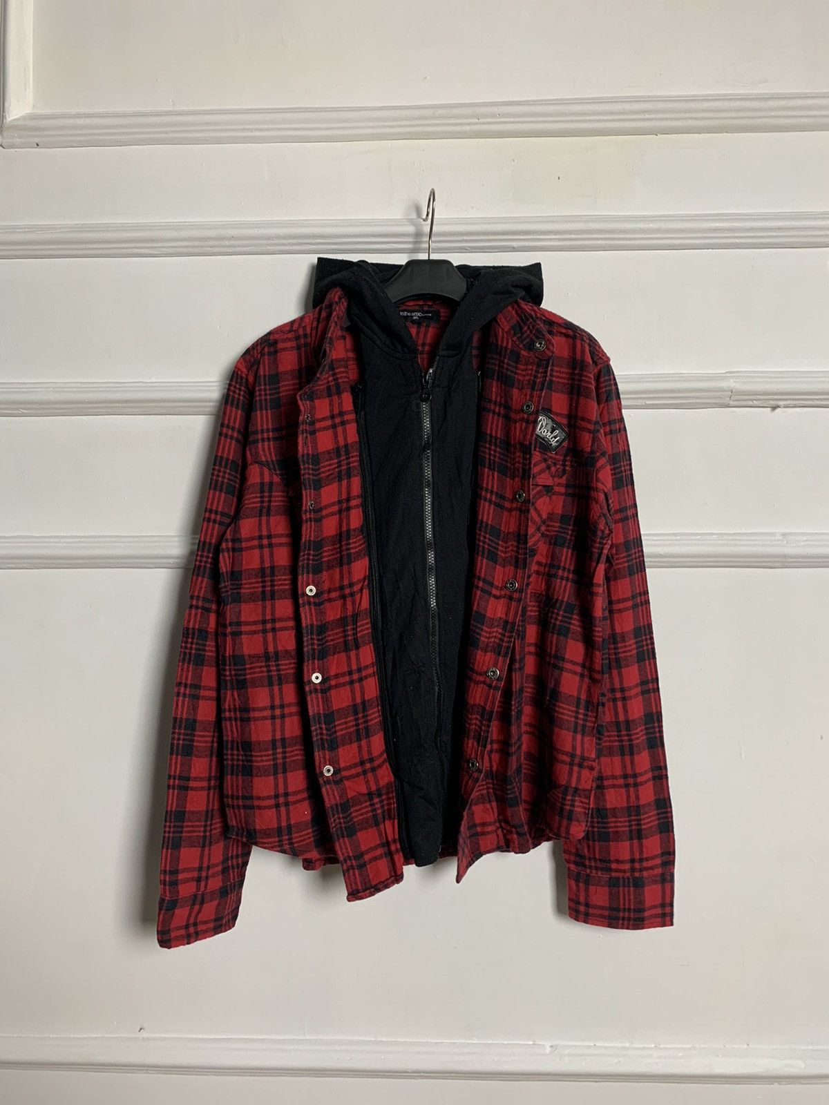 In The Attic × Japanese Brand × Vintage vintage in the attic home flannel button ups zipper hoodie Size US L / EU 52-54 / 3 - 1 Thumbnail