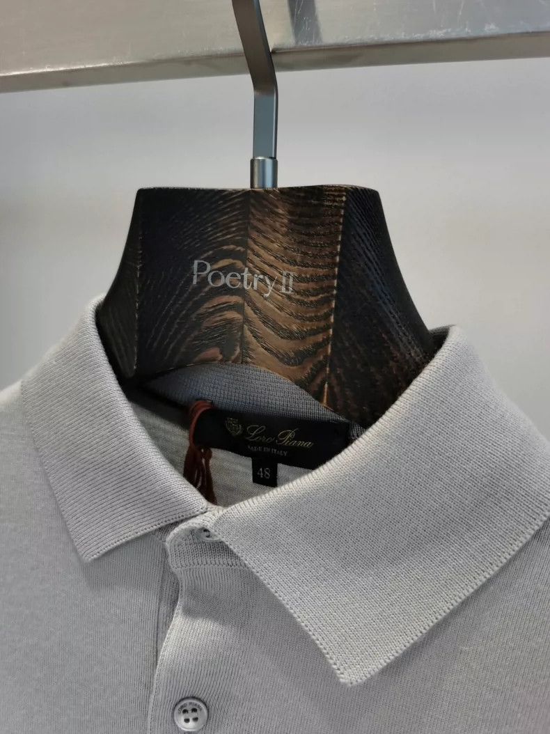 Loro Piana LORO PIANA Knitted polo shirt Size US M / EU 48-50 / 2 - 9 Thumbnail