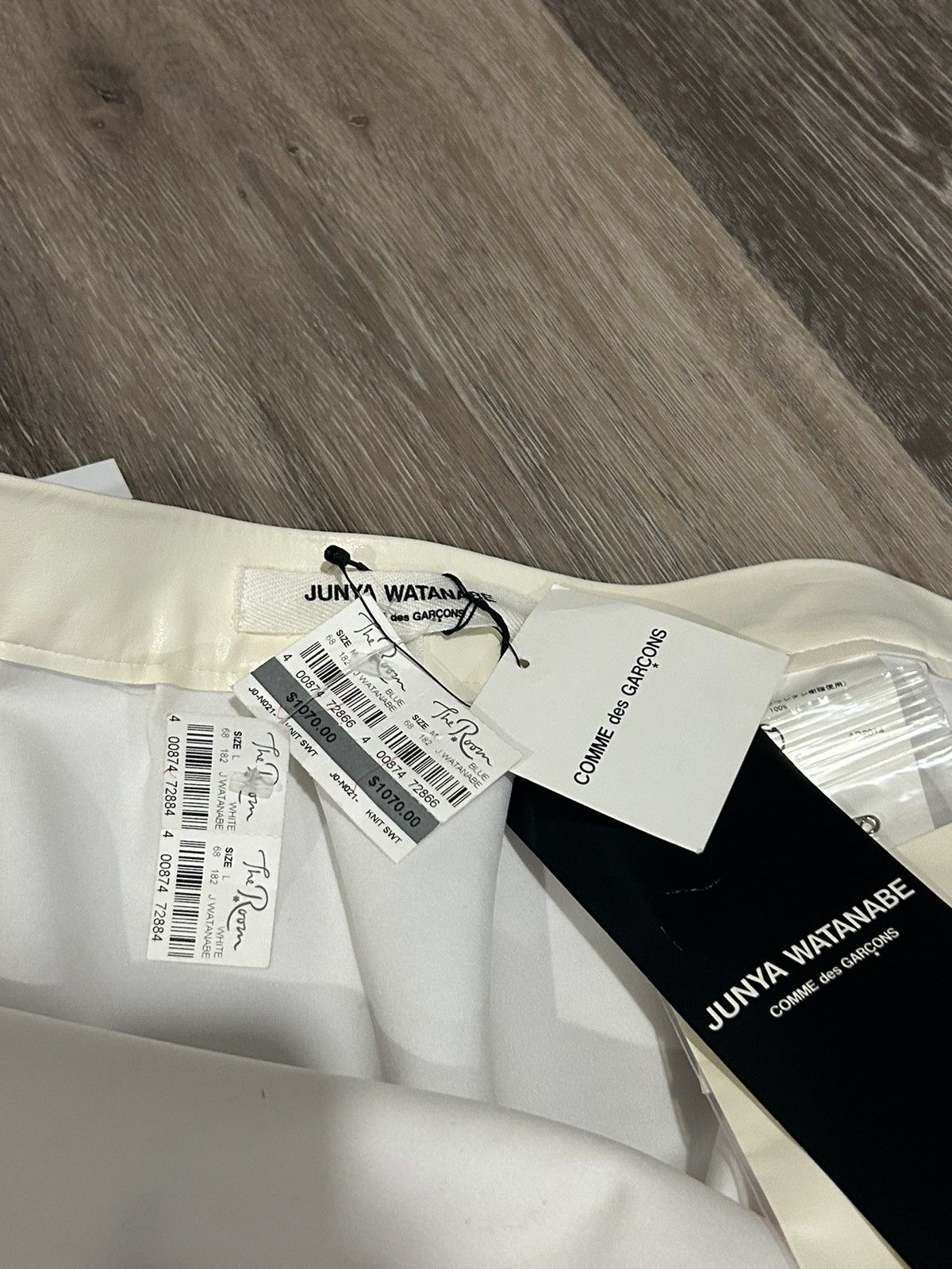 Comme des Garcons × Junya Watanabe Junya Watanabe Comme Des Garçons White Circle Appliqué Skirt Size 32" / US 10 / IT 46 - 6 Thumbnail
