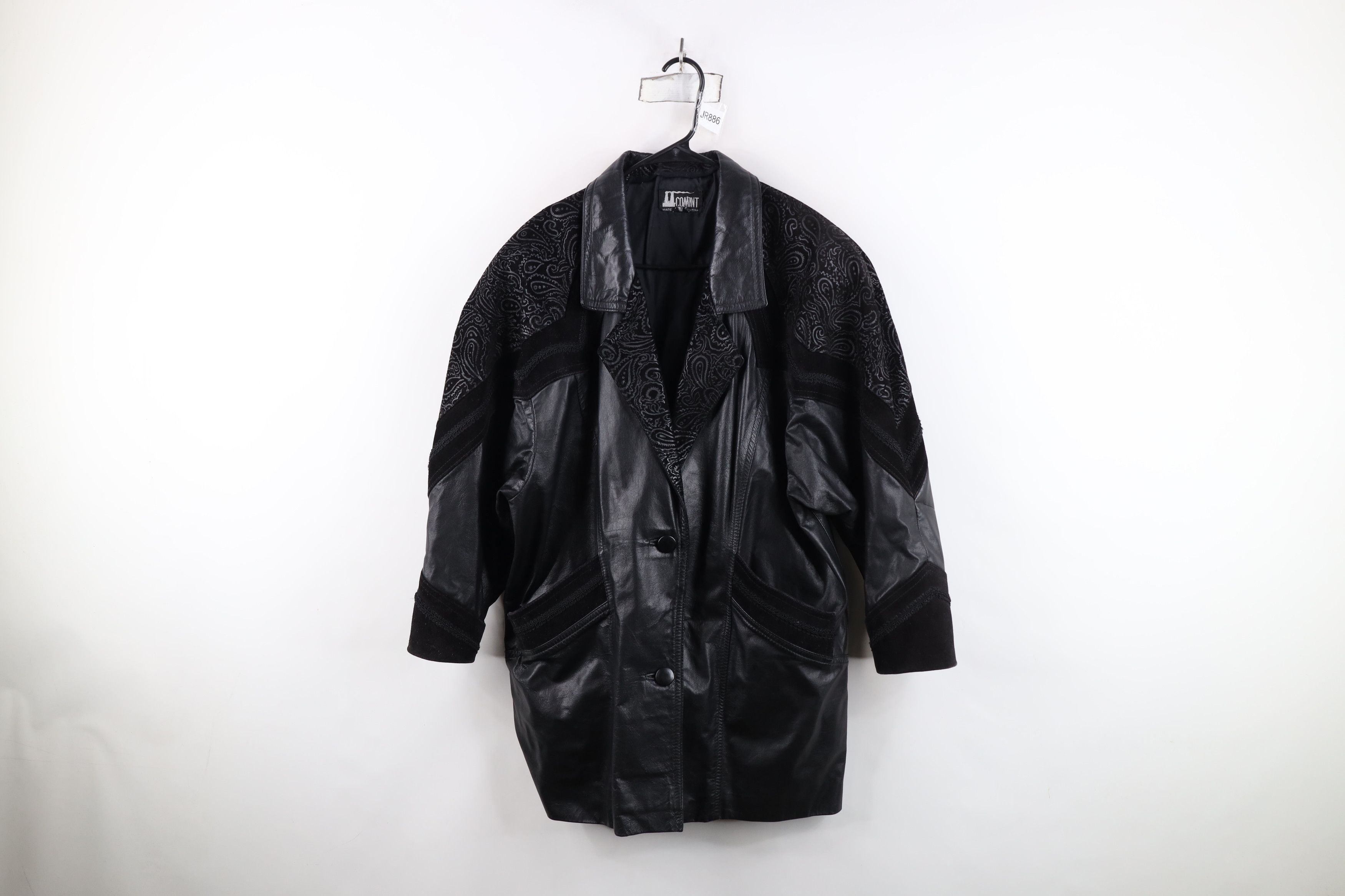 Vintage Vintage 90s Streetwear Gothic Distressed Leather Jacket Size S / US 4 / IT 40 - 1 Thumbnail