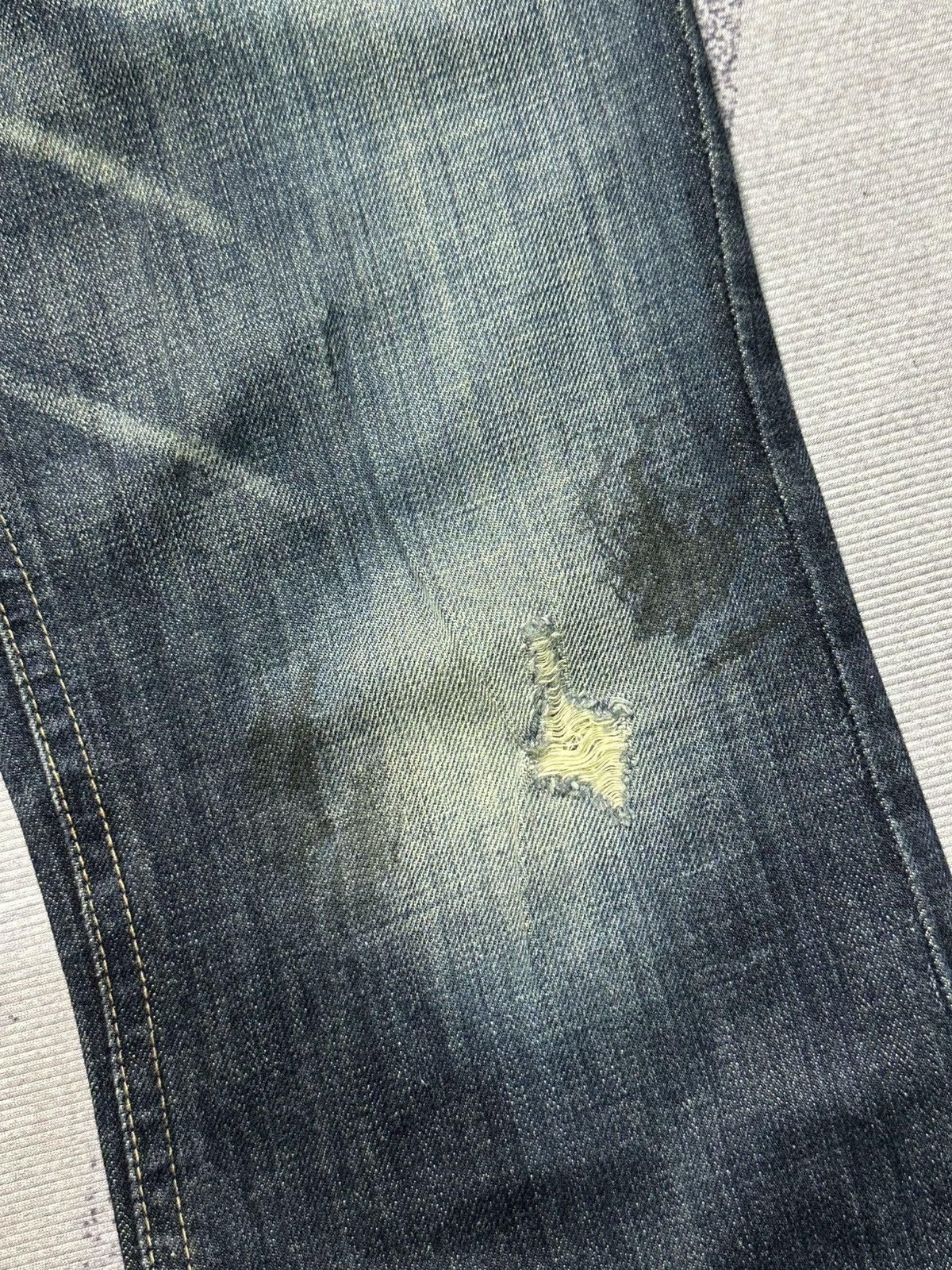 GOSTAR DE FUGA 2000s Flare Fuga Black Stone Washed Denim Jeans Size US 36 / EU 52 - 11 Thumbnail