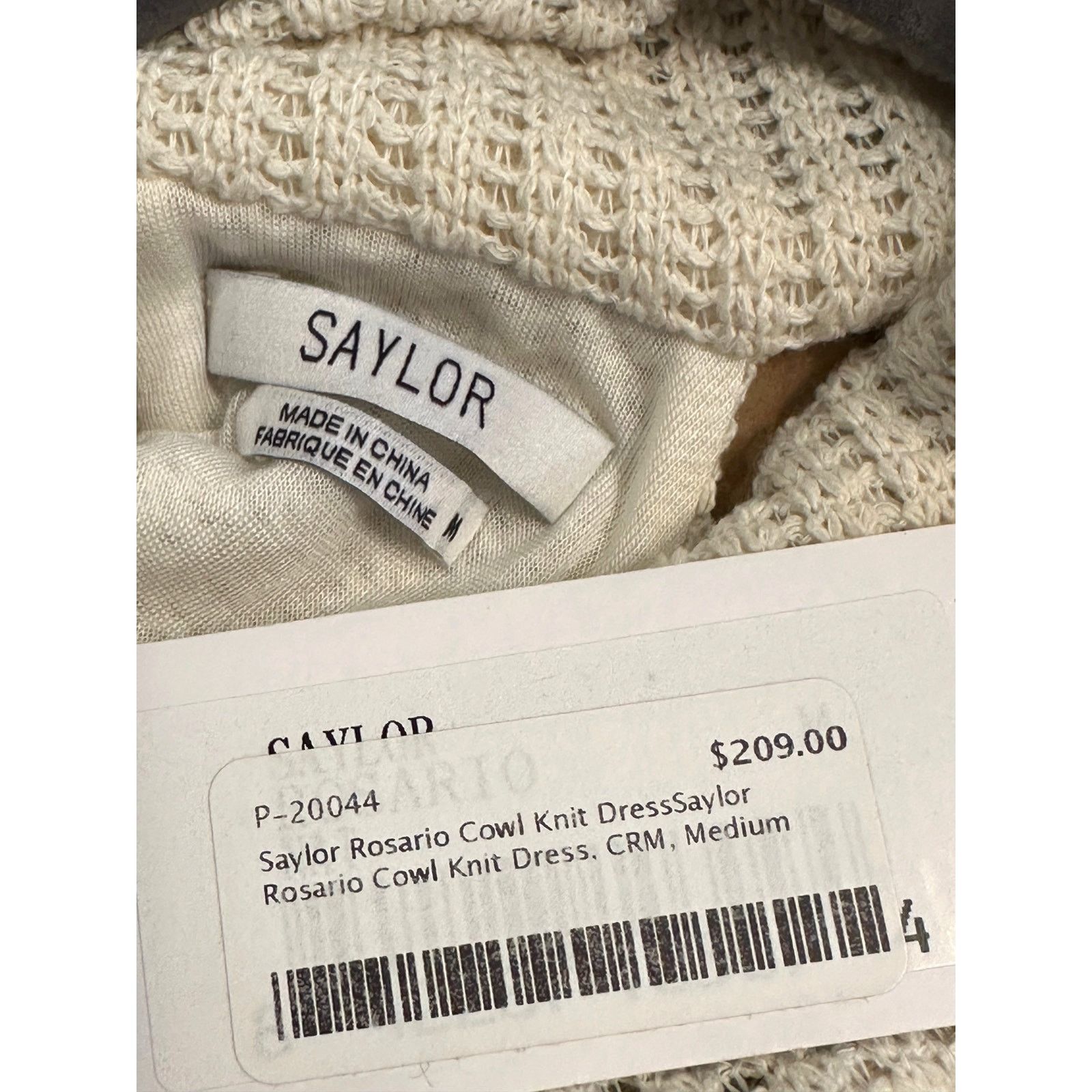 Saylor Saylor Rosario Halter Knit Fringe Dress in Ecru M Size M / US 6-8 / IT 42-44 - 18 Thumbnail