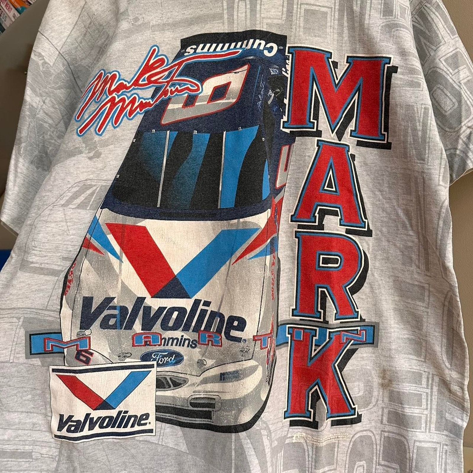 NASCAR × Vintage Vintage Mark Martin NASCAR T-Shirt Size US L / EU 52-54 / 3 - 3 Thumbnail